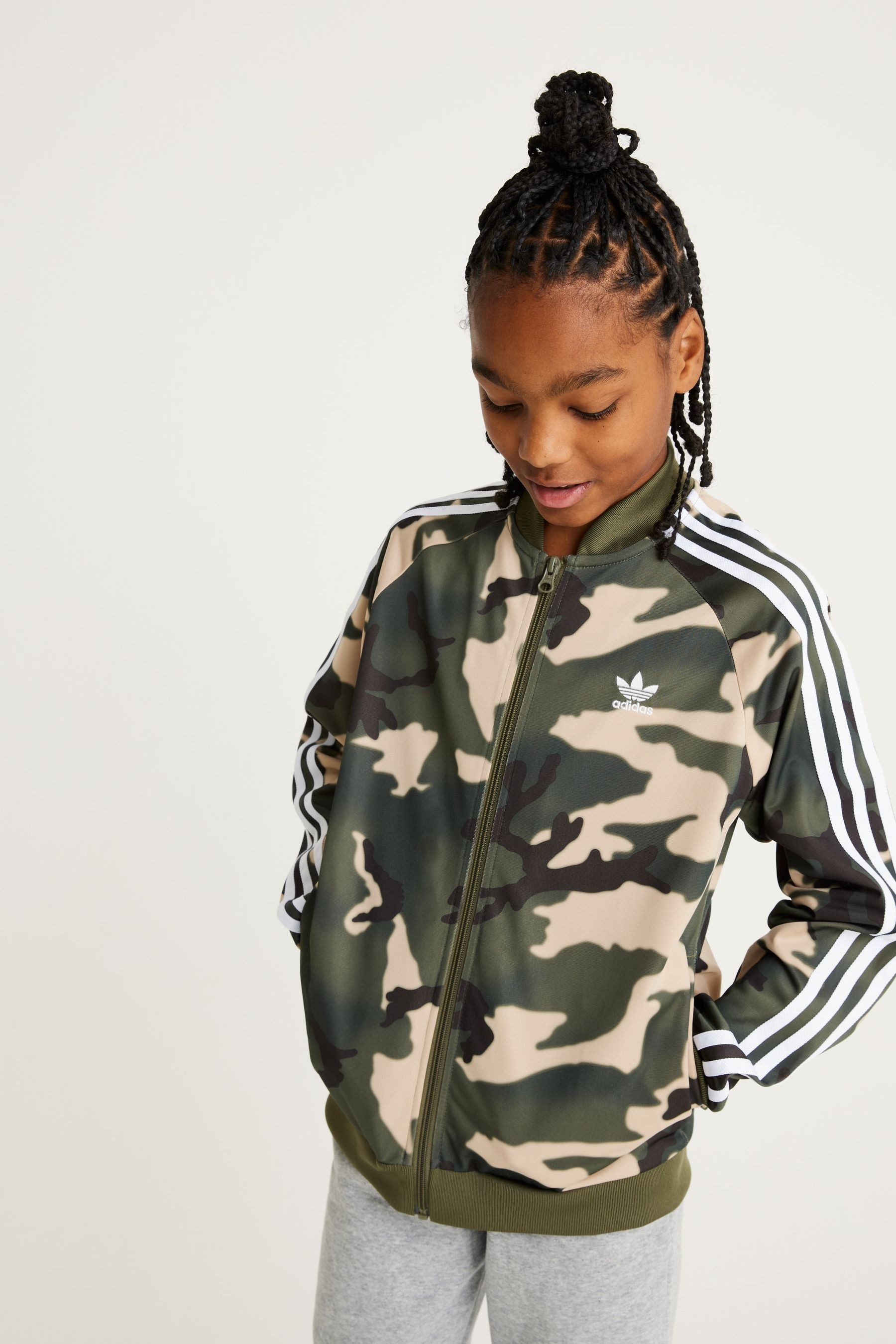 Buy adidas Originals Junior Camo SST Track Brown Top from Next Slovakia