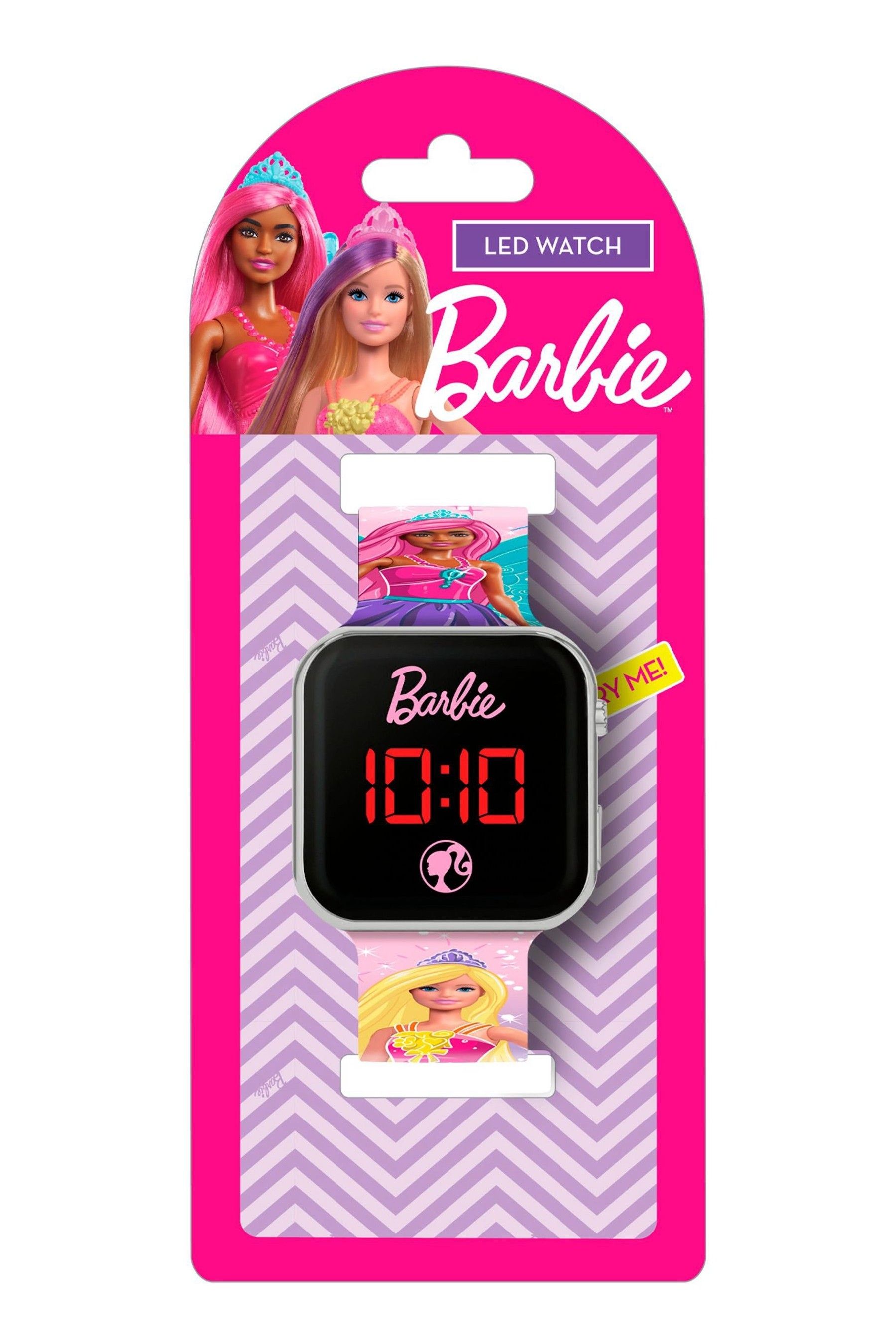 Peers Hardy Pink Barbie Multicoloured Strap LED Watch