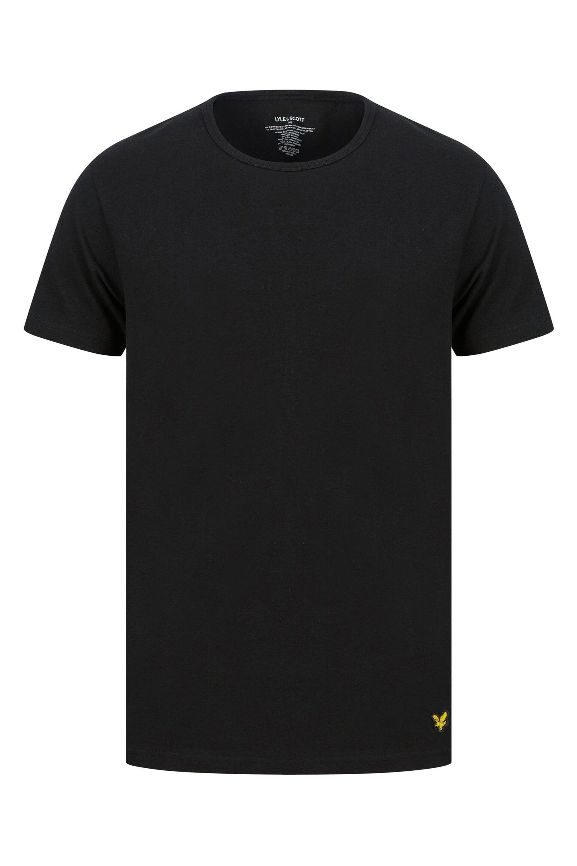 Lyle & Scott August Black Loungewear T-Shirts 3 Pack - Image 4 of 5