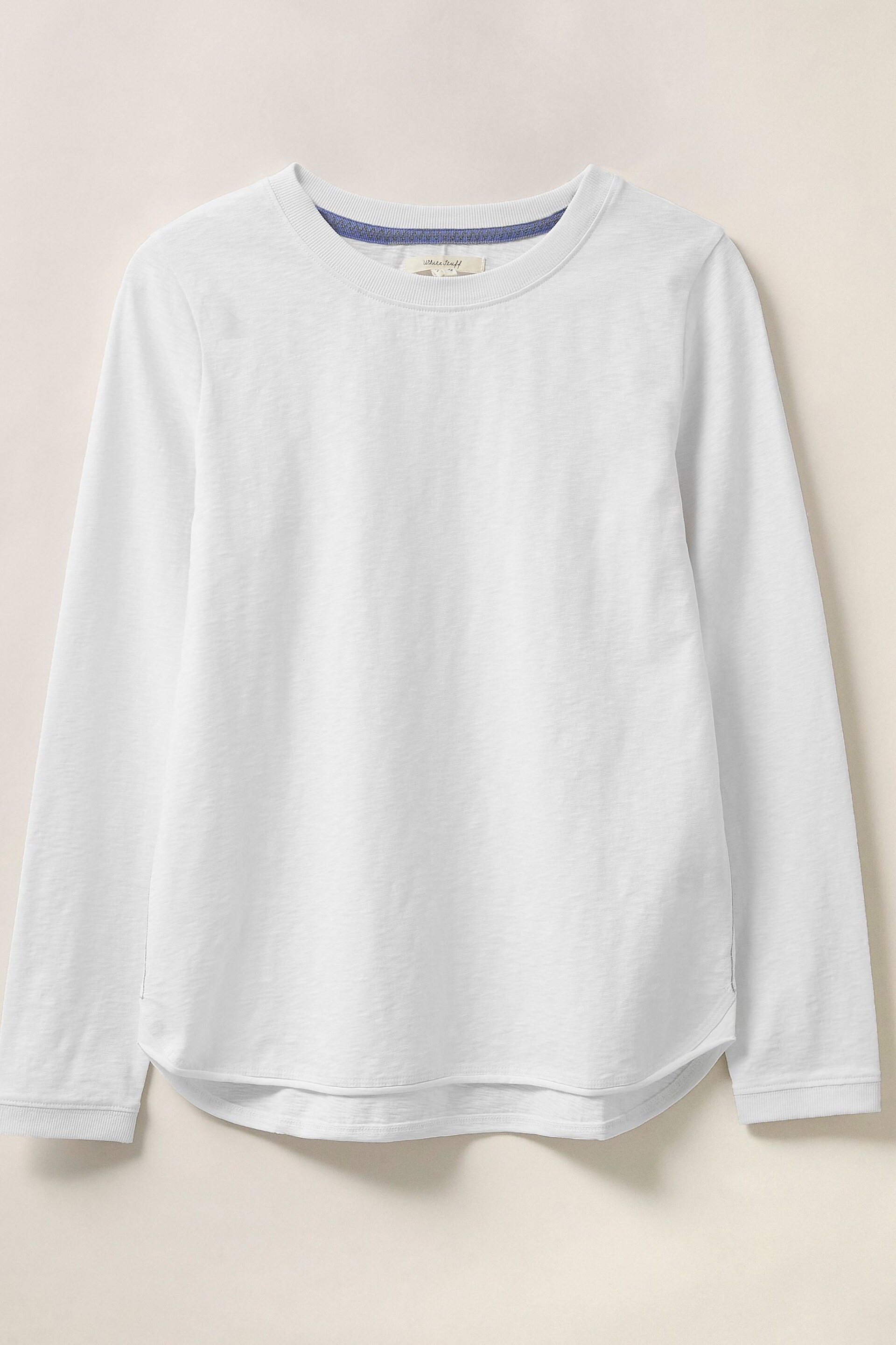 White Stuff White Plain Casey Long Sleeve T-Shirt - Image 4 of 6