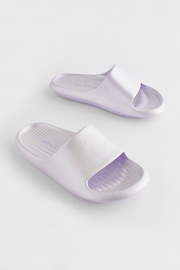 Lilac Purple Metallic Lightweight Sliders - Image 1 of 5