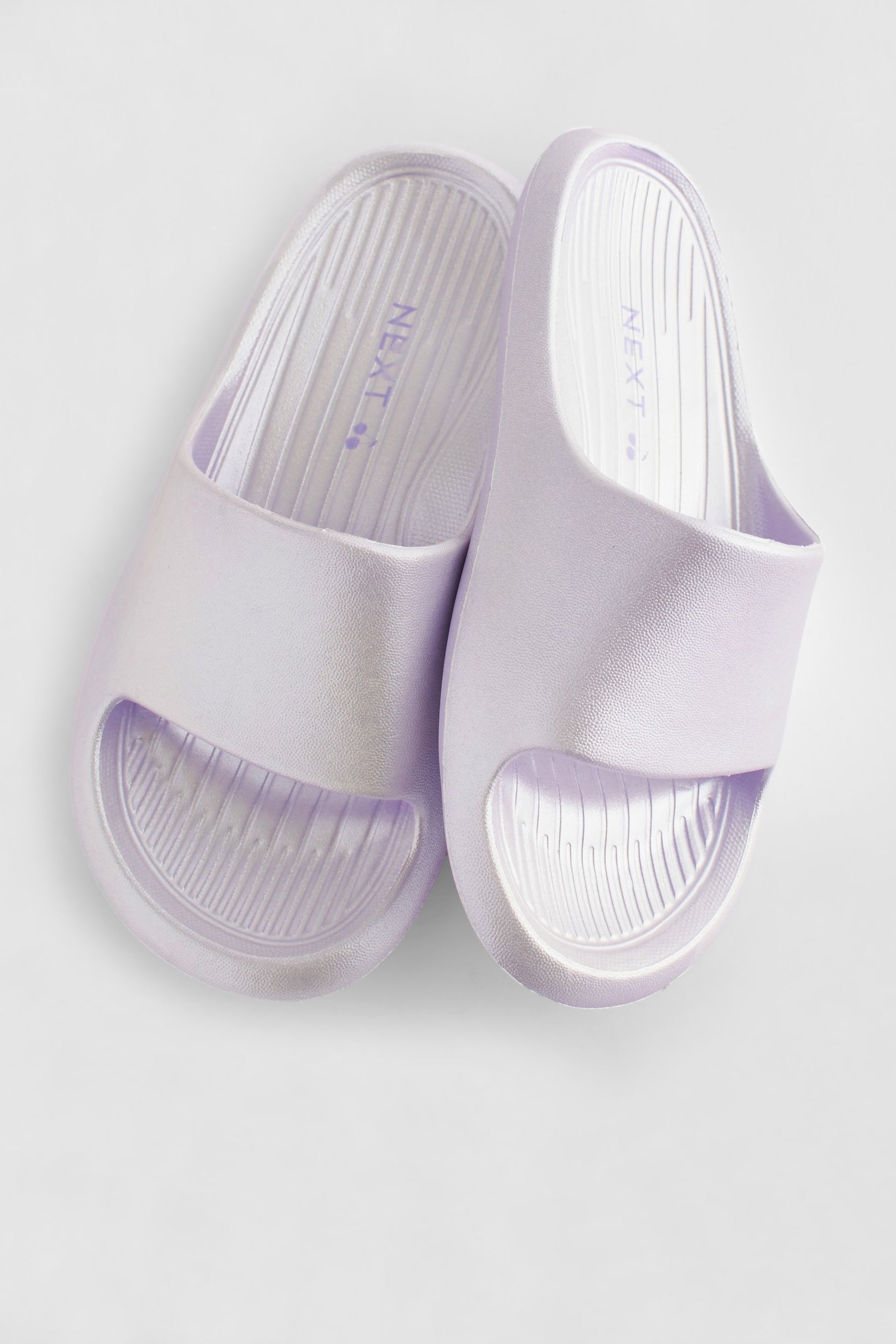 Lilac Purple Metallic Lightweight Sliders - Image 3 of 5