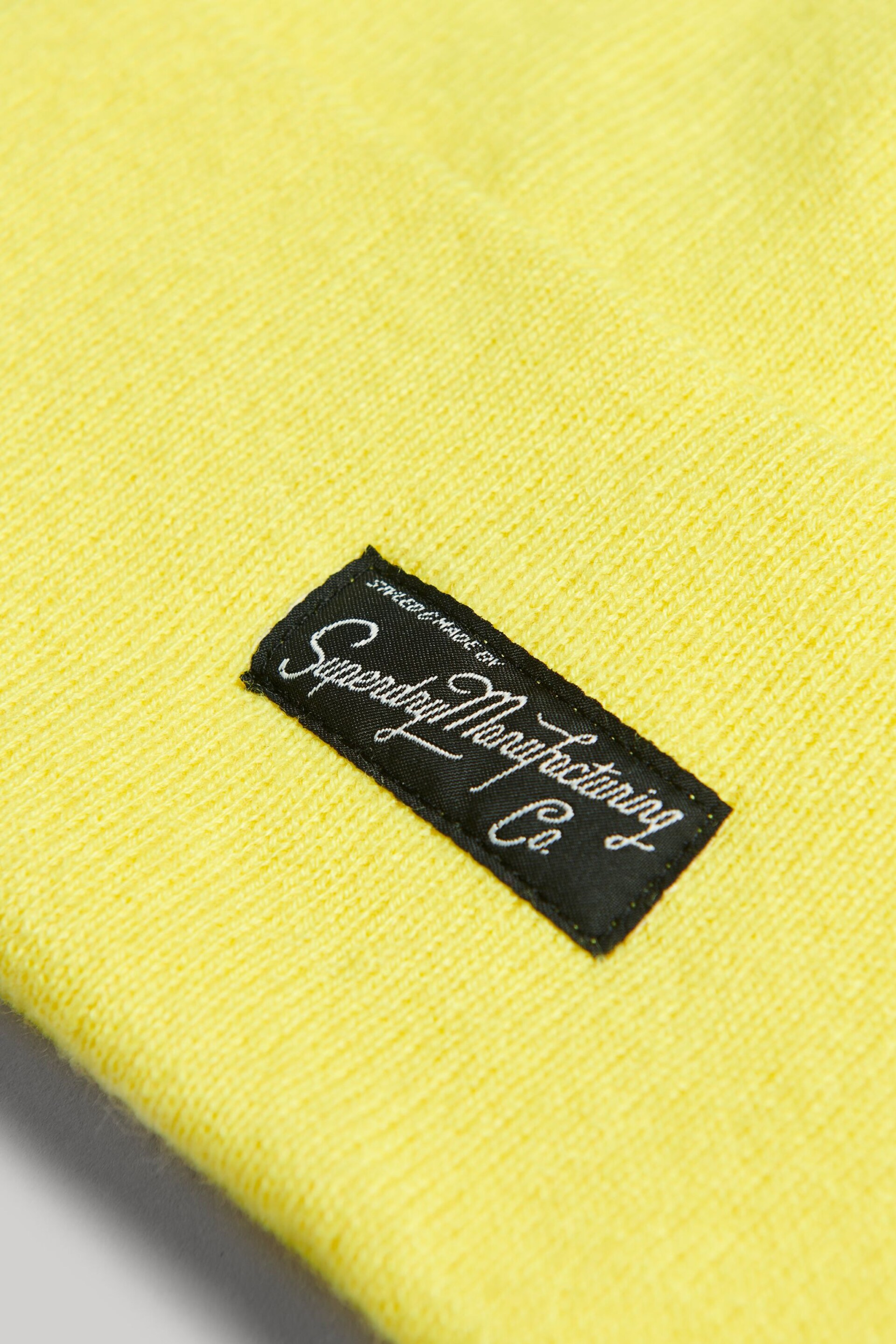 Superdry Yellow Essential Logo Bobble hat - Image 2 of 2