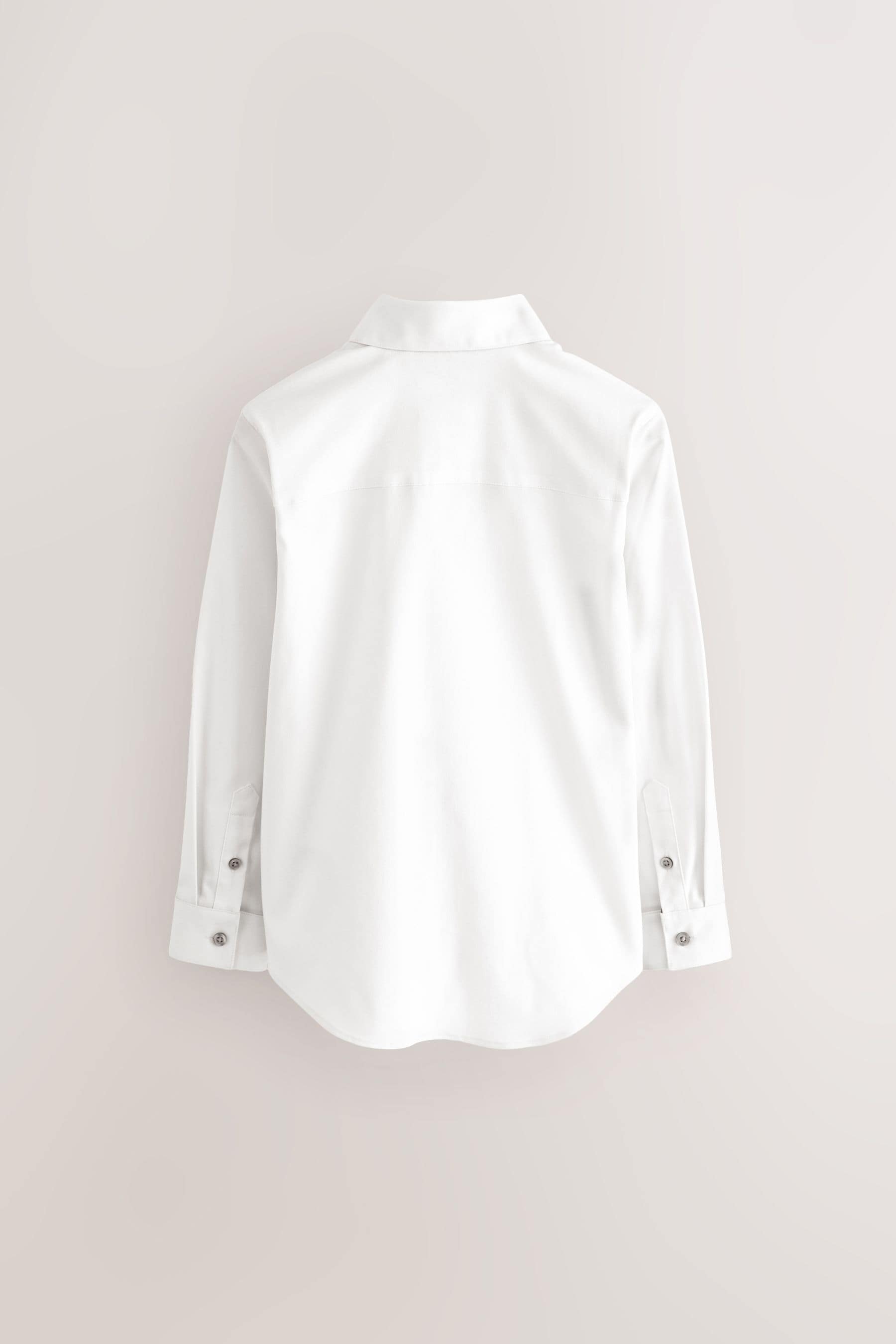 Buy White Long Sleeve Smart Trimmed Shirt 3 16yrs from the Next UK online shop