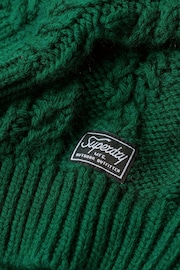 Superdry Green Vintage High Neck Cable Knit Jumper - Image 5 of 6