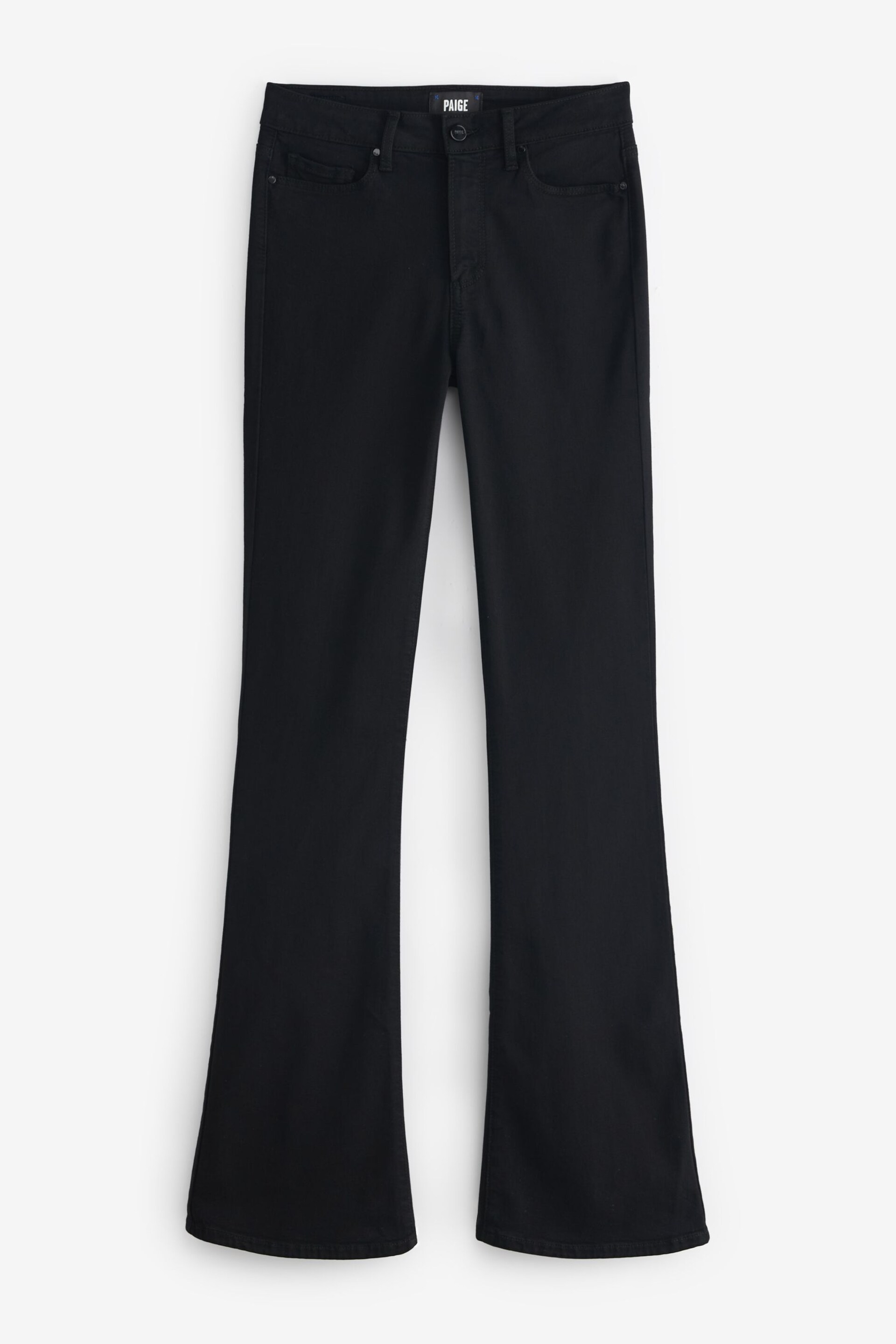 Paige High Rise Laurel Flared Black Jeans - Image 5 of 5