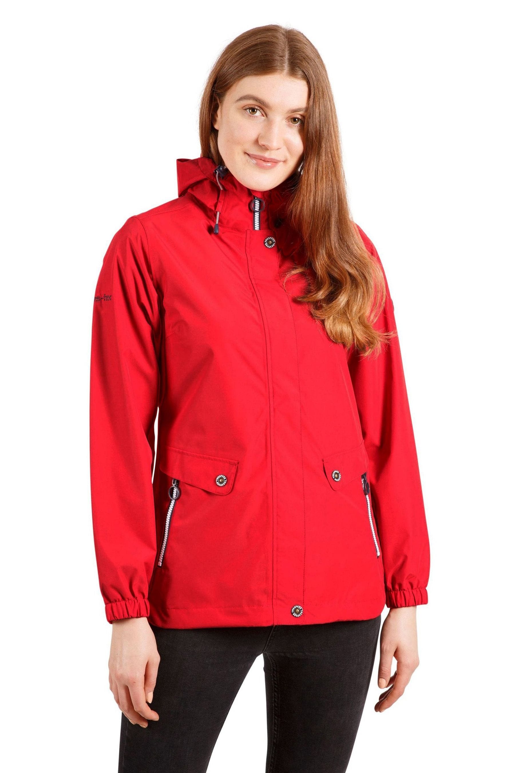 Buy Trespass Red Flourish Waterproof Jacket from Next Luxembourg