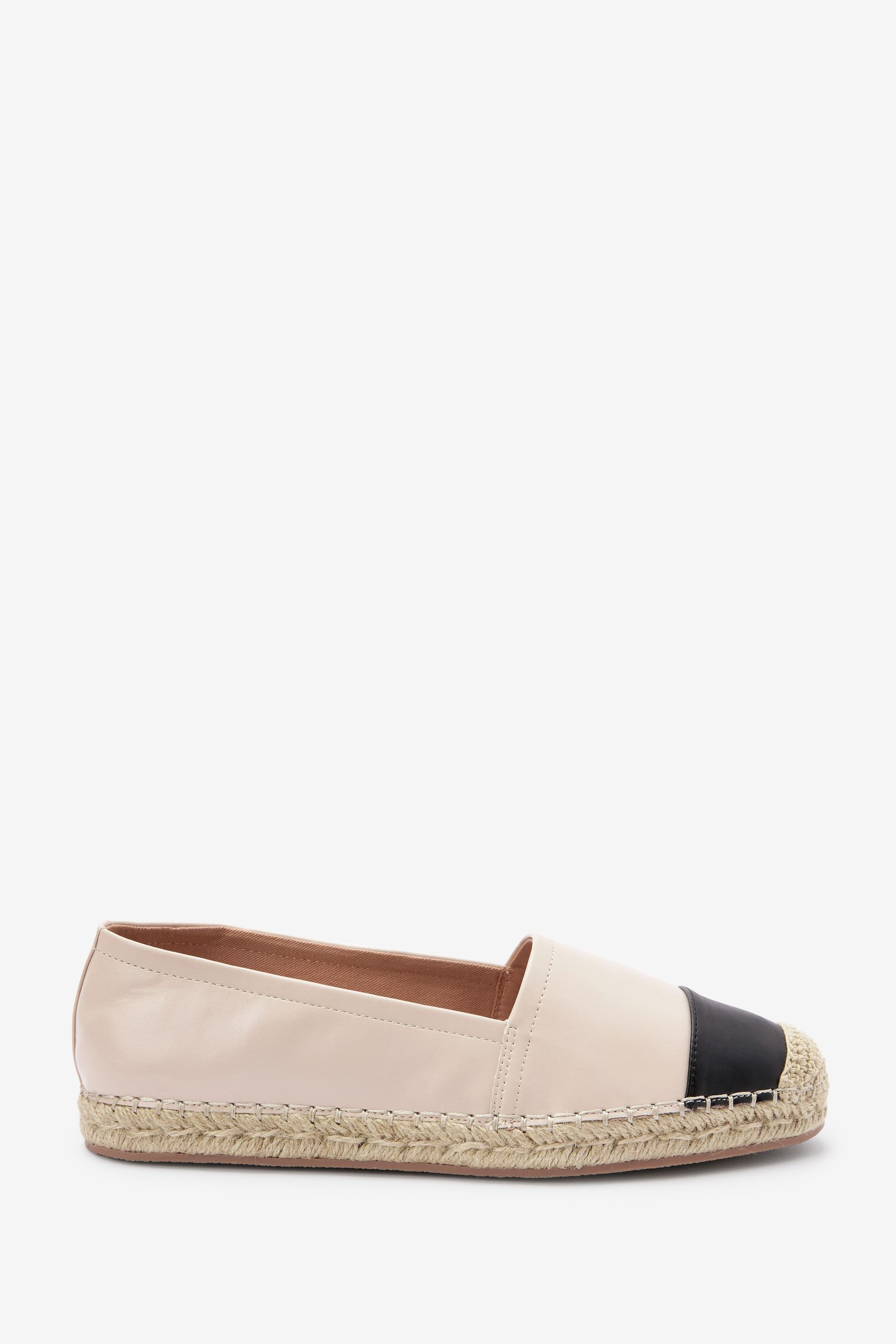 Buy Nude Cream Black Forever Comfort Flat Espadrille Shoes from Next Ireland