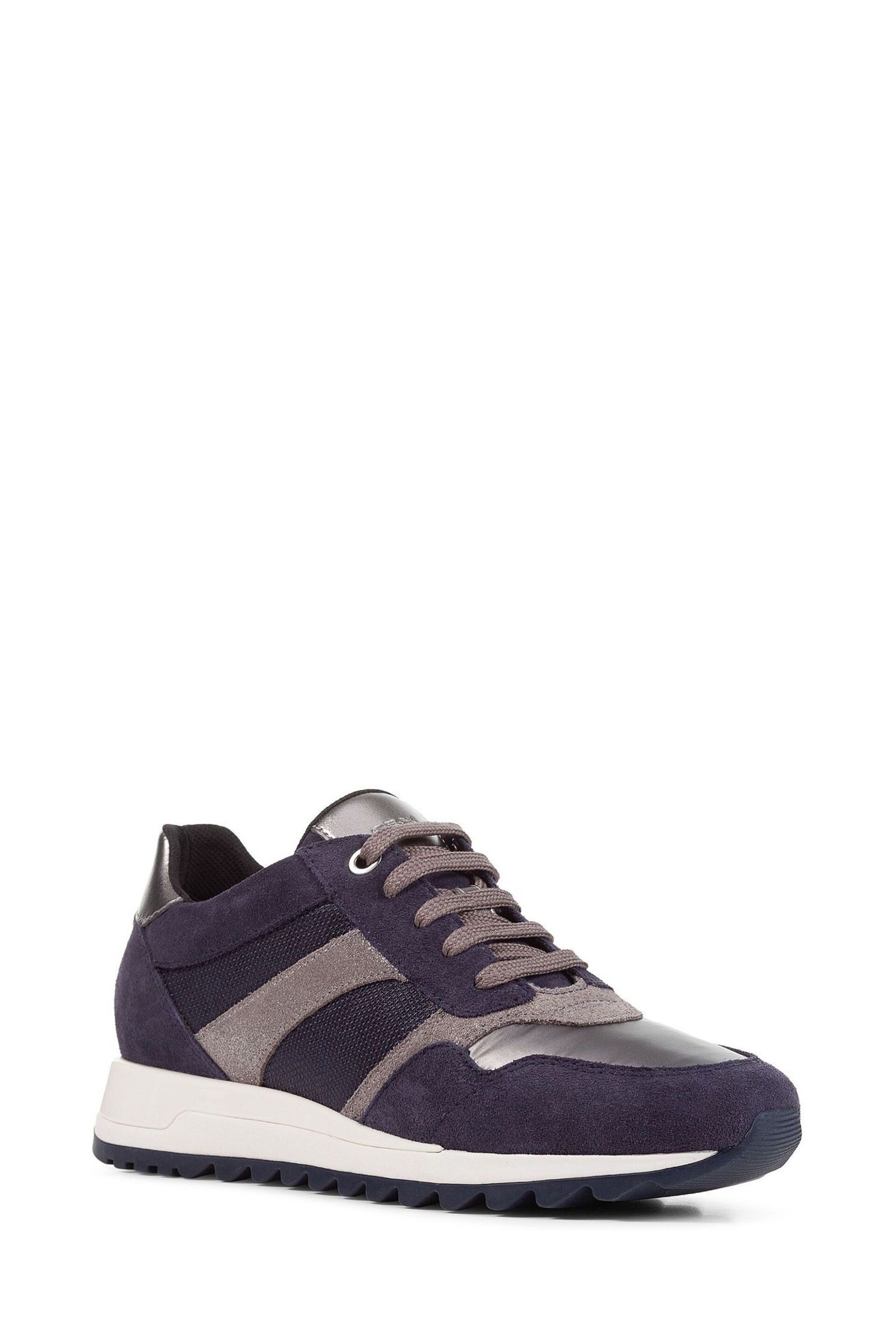 Geox Womens Tabelya Blue Trainers - Image 2 of 6