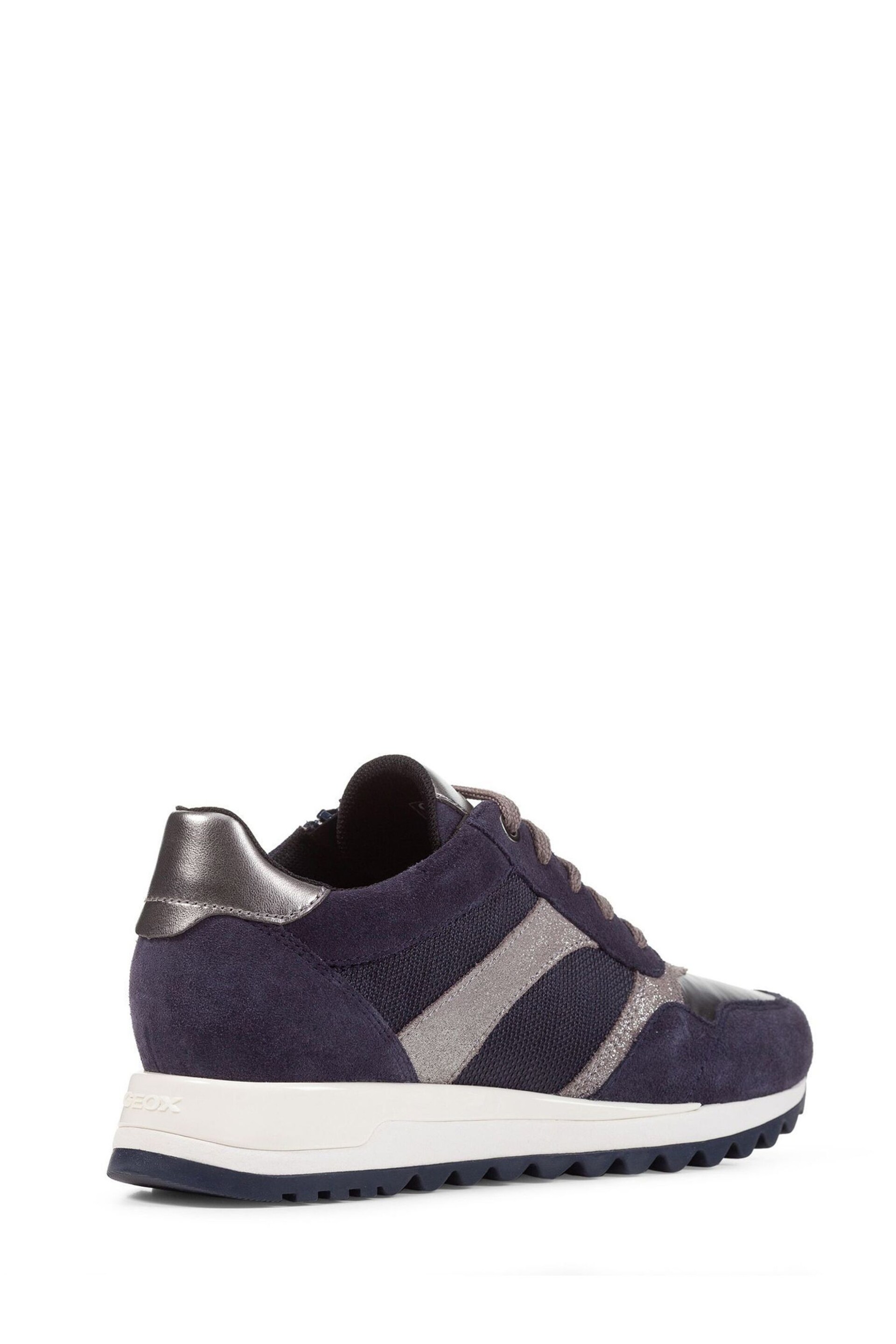 Geox Womens Tabelya Blue Trainers - Image 4 of 6