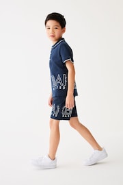 Baker by Ted Baker Stone Polo Shirt and Short Set - Image 3 of 7
