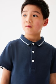Baker by Ted Baker Stone Polo Shirt and Short Set - Image 4 of 7