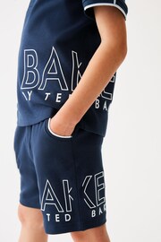 Baker by Ted Baker Stone Polo Shirt and Short Set - Image 5 of 7