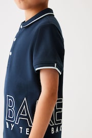 Baker by Ted Baker Stone Polo Shirt and Short Set - Image 6 of 7