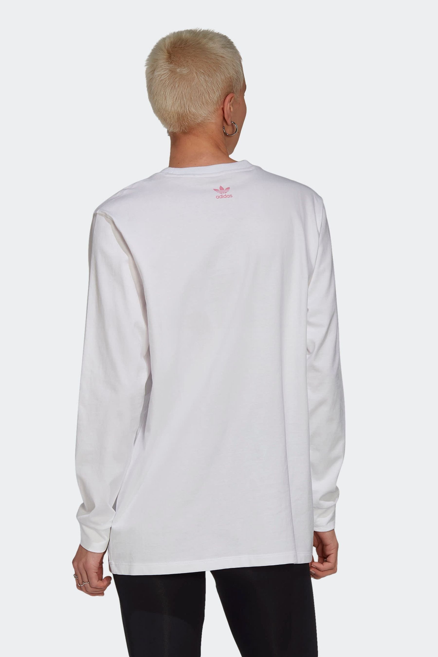 White long sleeve adidas top outlet