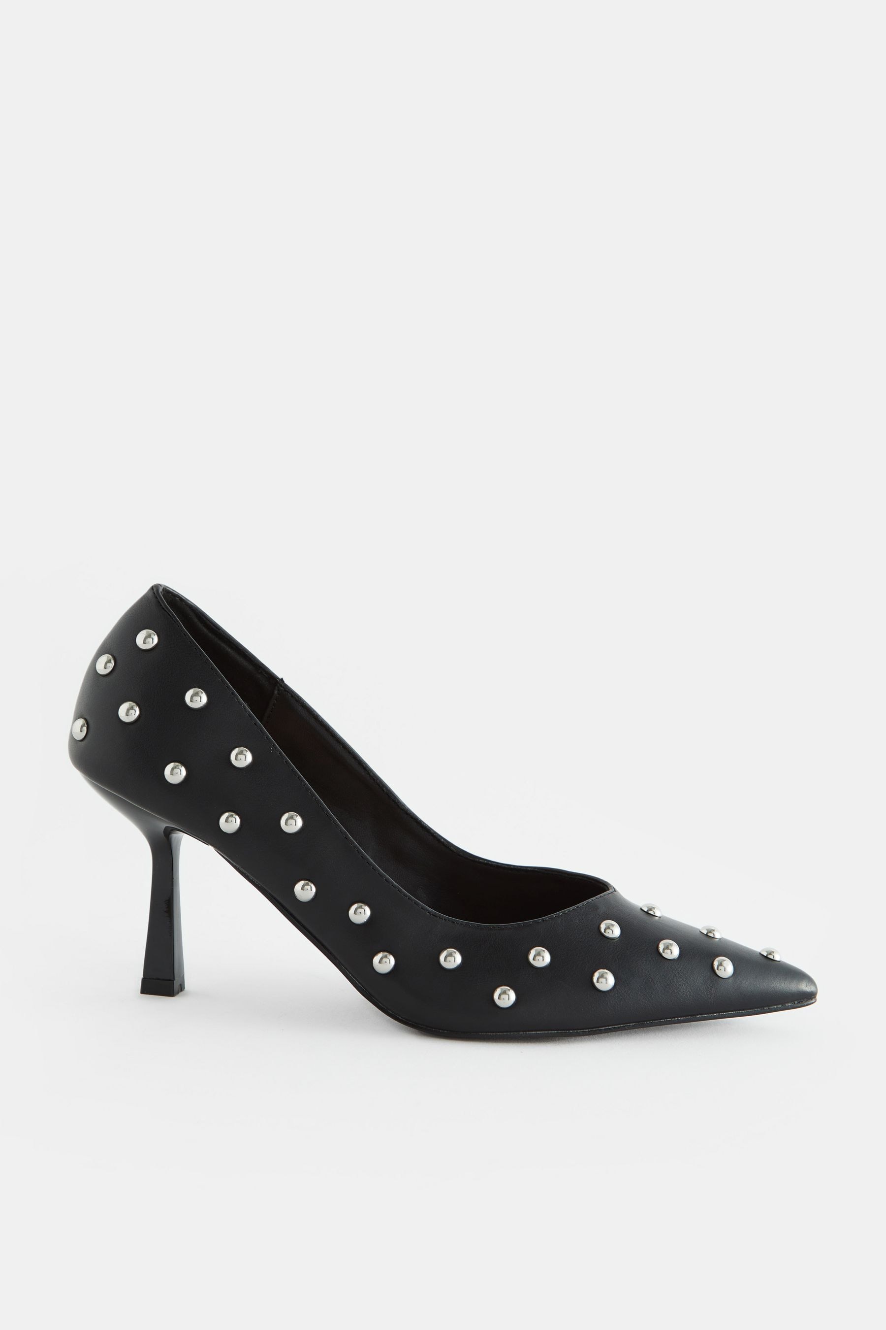 Buy Black Forever Comfort Studded Court Shoes from Next Luxembourg