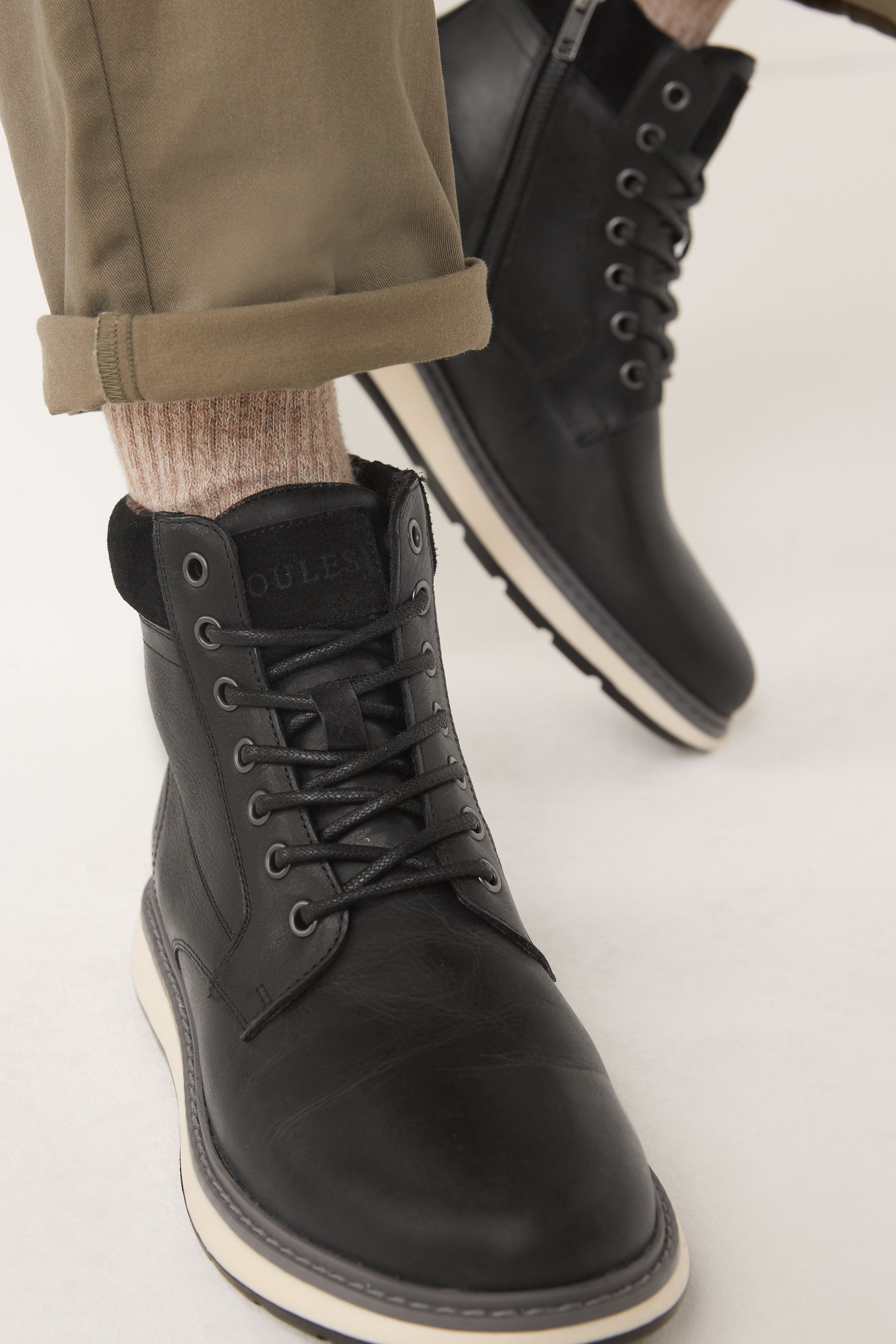 Joules leather boots sales