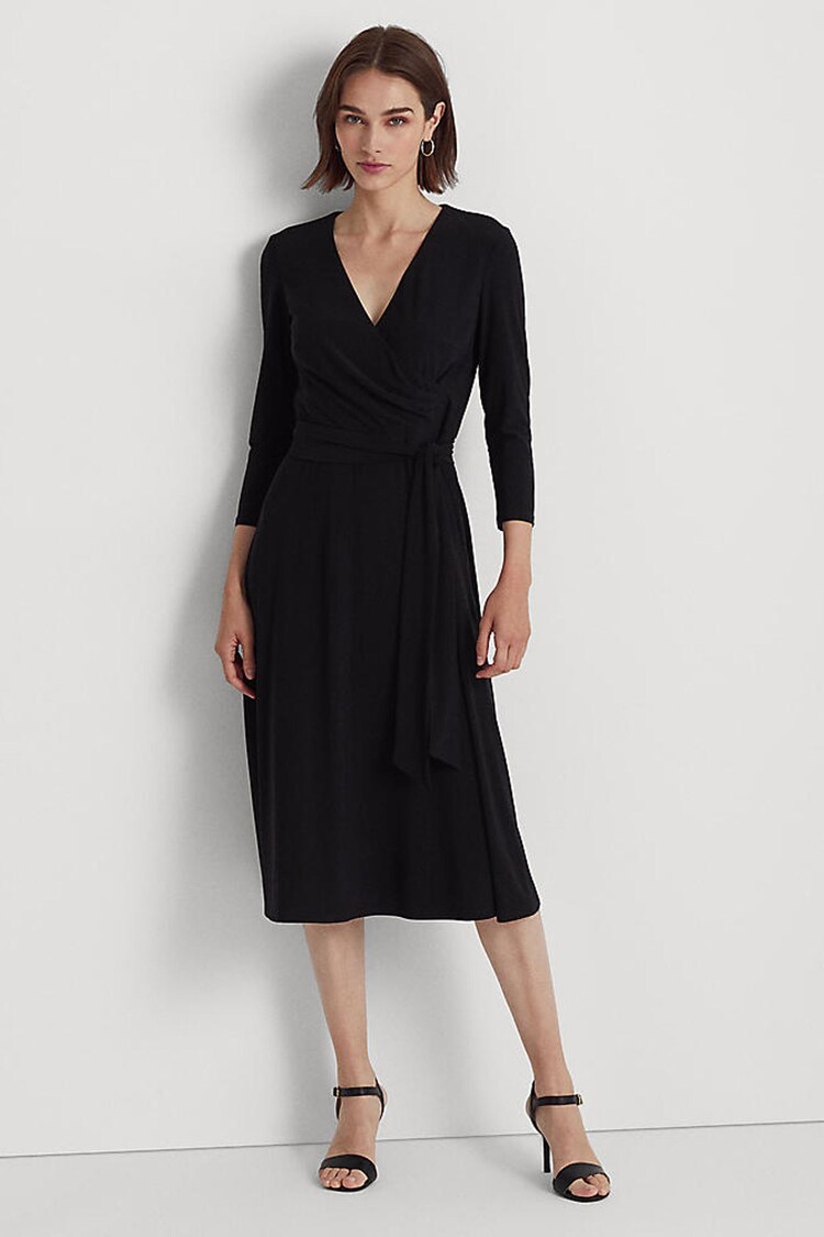 Buy Lauren Ralph Lauren Carlyna Black Dress from Next Germany