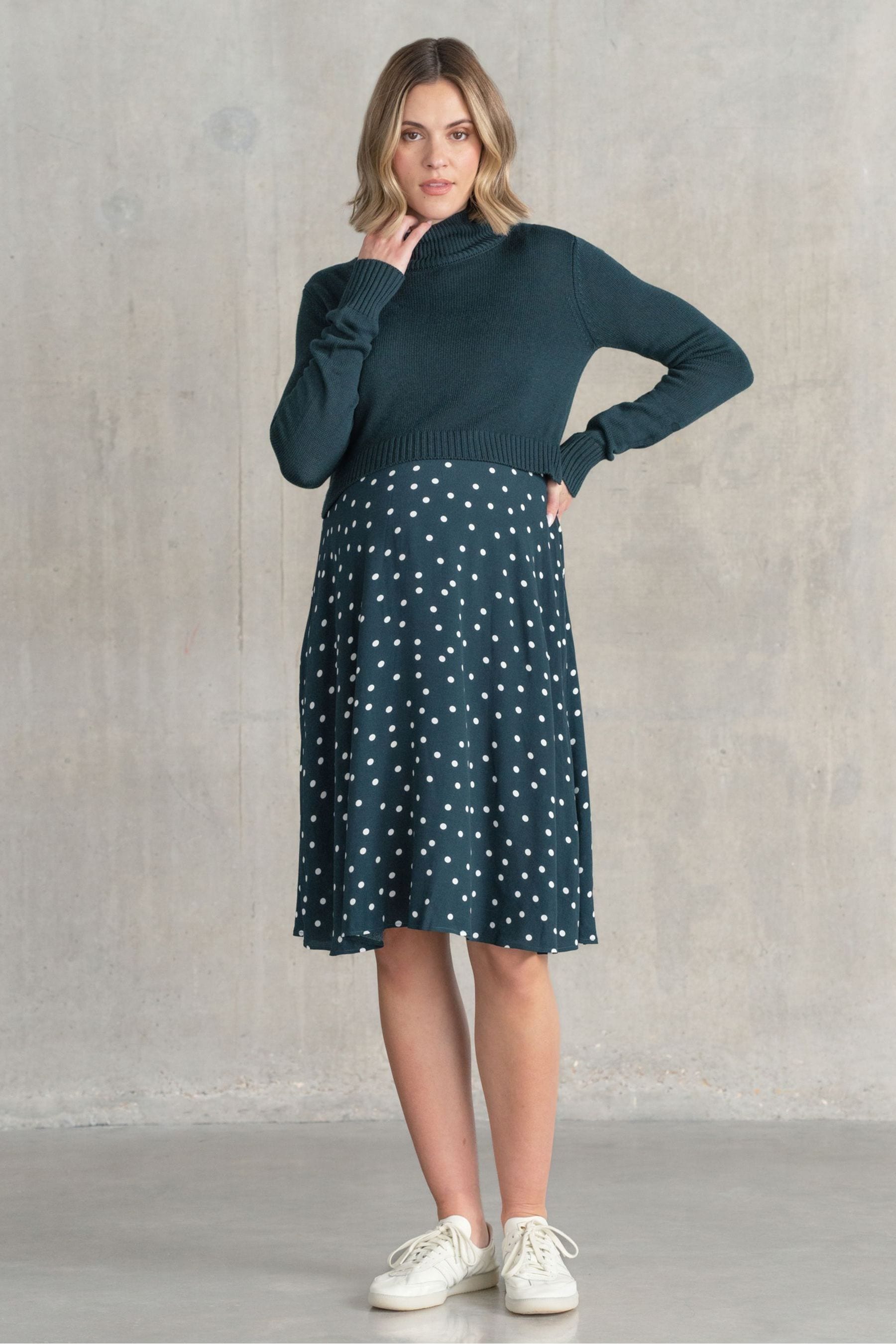 Maternity knitted jumper dress sale