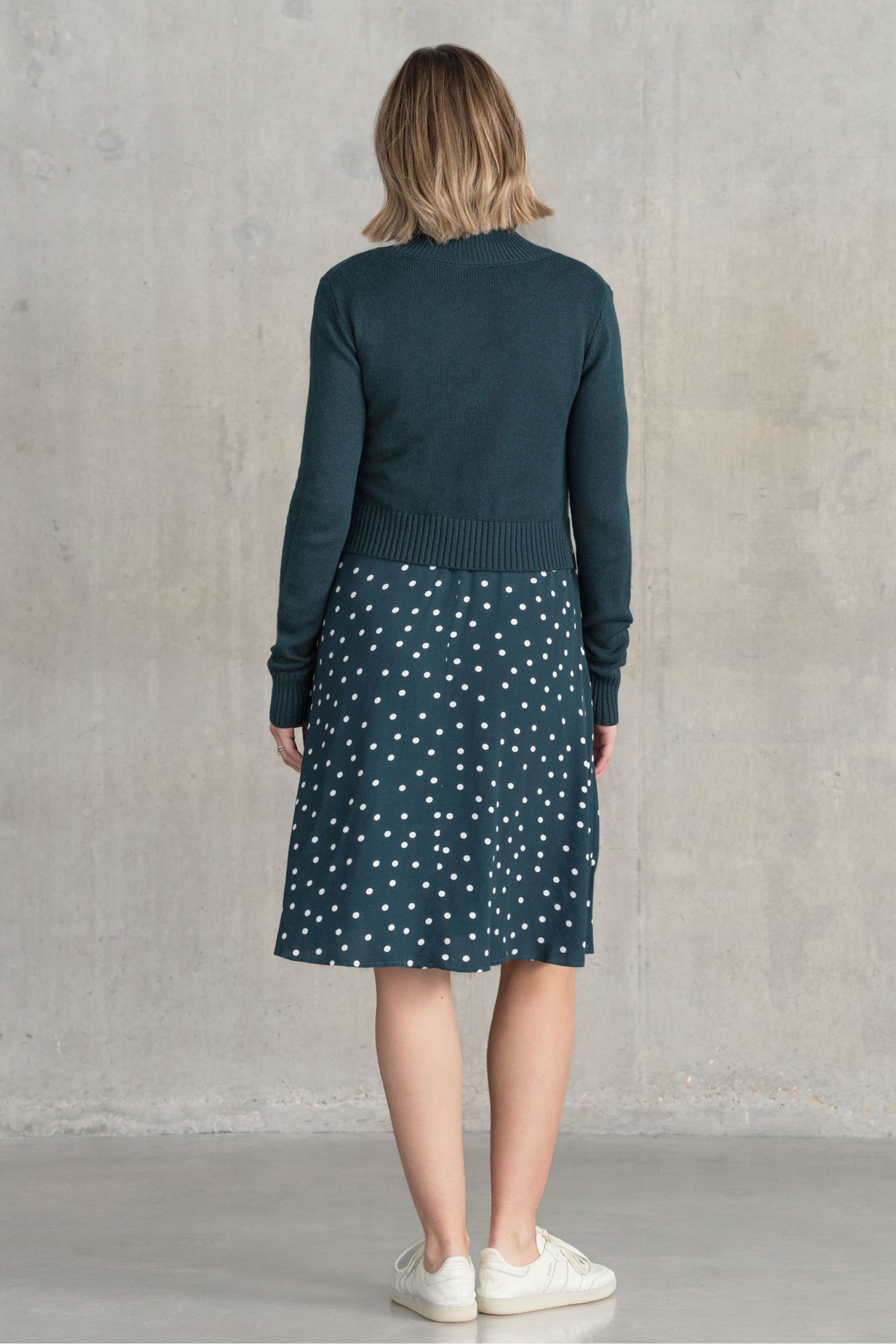 Buy Seraphine Green Knit Topper Maternity Dress with Spot Skirt from Next Luxembourg
