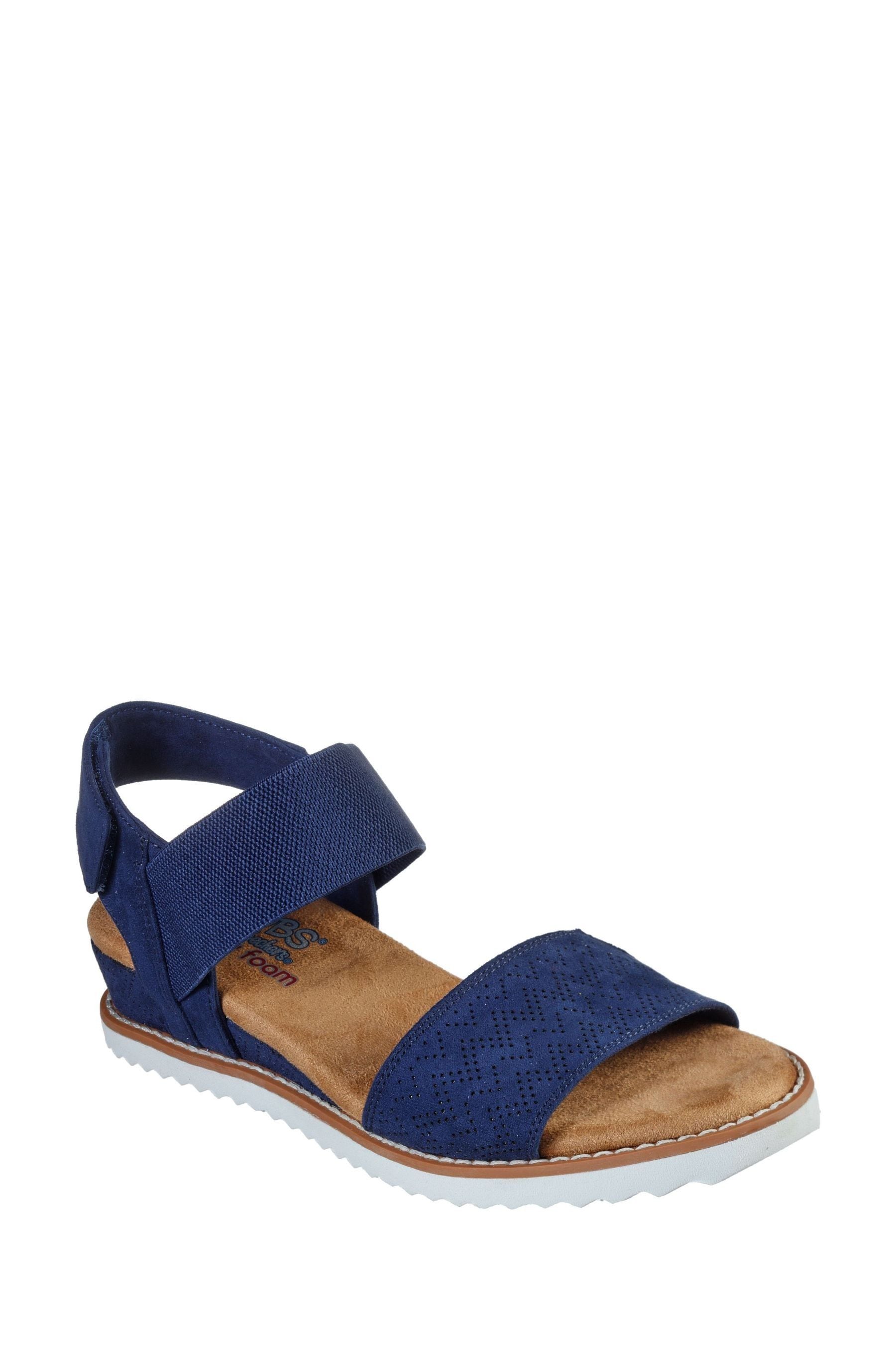Buy Skechers Navy Womens Desert Kiss Sandals from Next Luxembourg