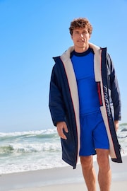 Navy Blue Swim Changing Robe - Image 2 of 10