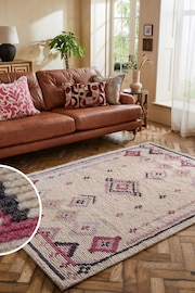 Natural/Pink Jadia Berber Rug - Image 1 of 11