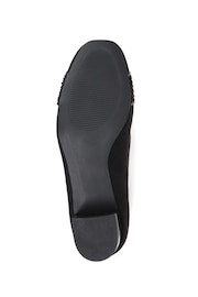 Pavers Block Heeled Black Court Shoes - Image 5 of 5