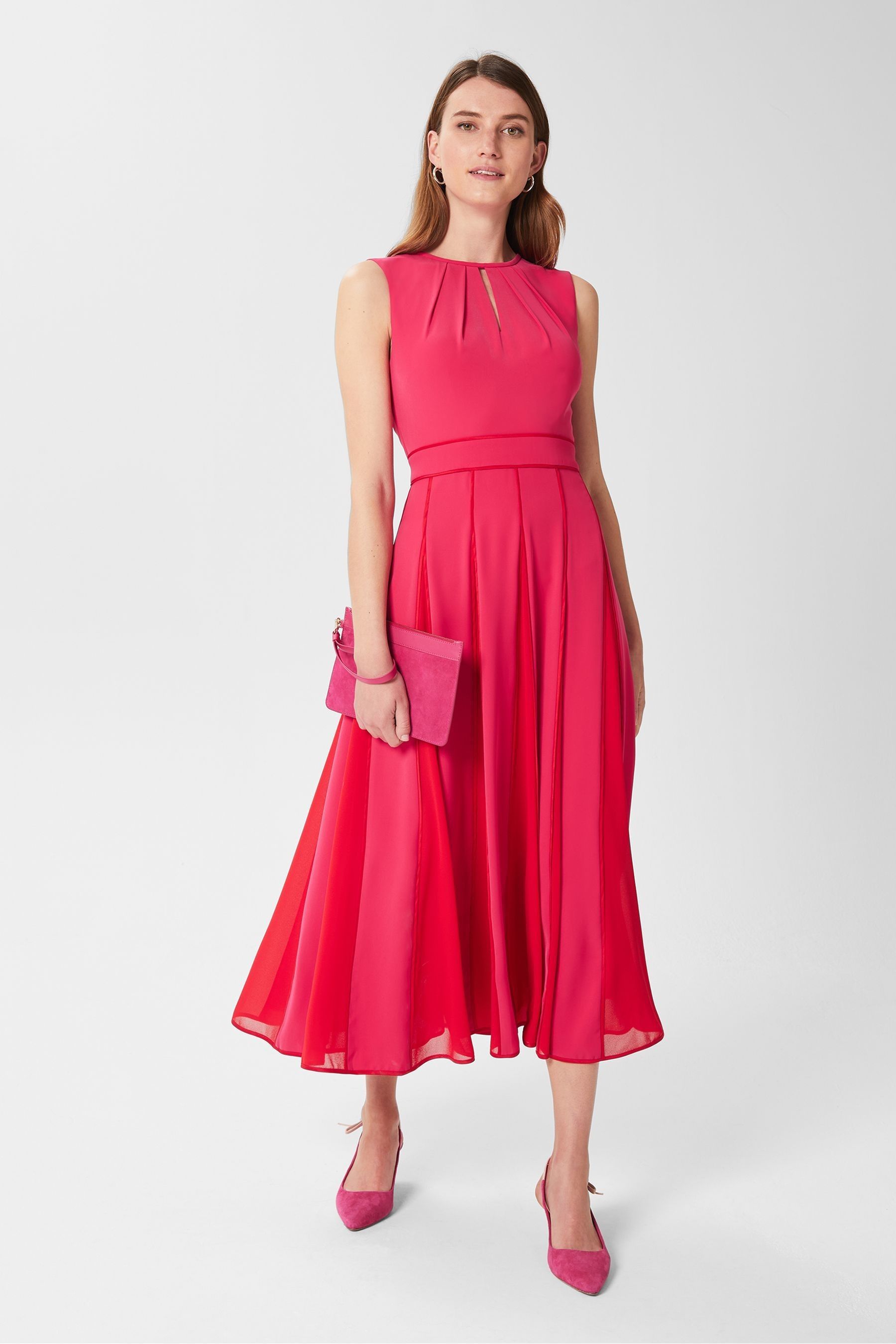 Buy Hobbs Pink Angelica Dress from the Next UK online shop