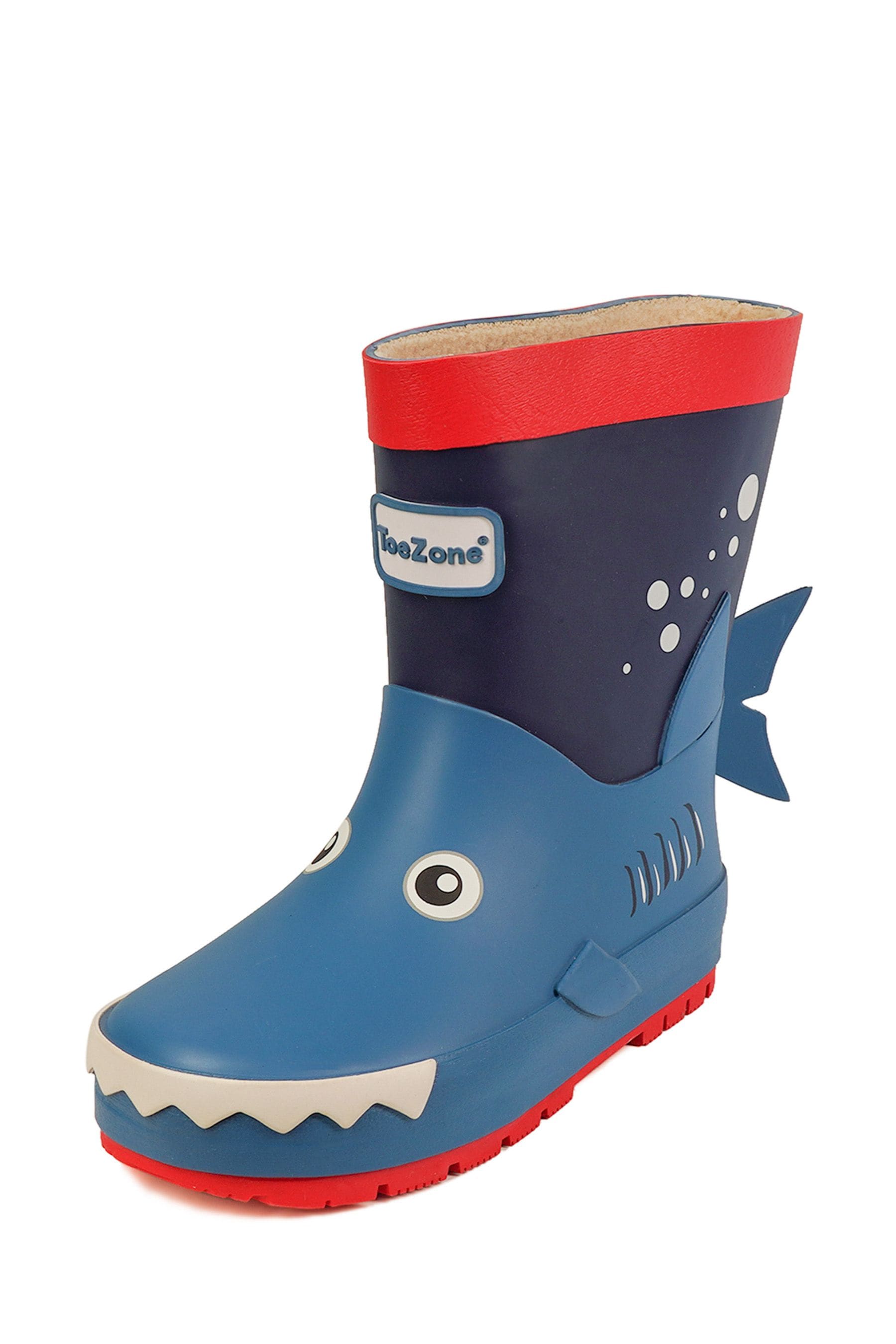 Buy ToeZone Blue Shark Rain Boots from Next Luxembourg
