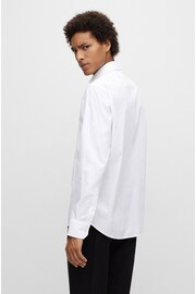 BOSS White Regular Fit Poplin Easy Iron Long Sleeve Shirt - Image 2 of 6