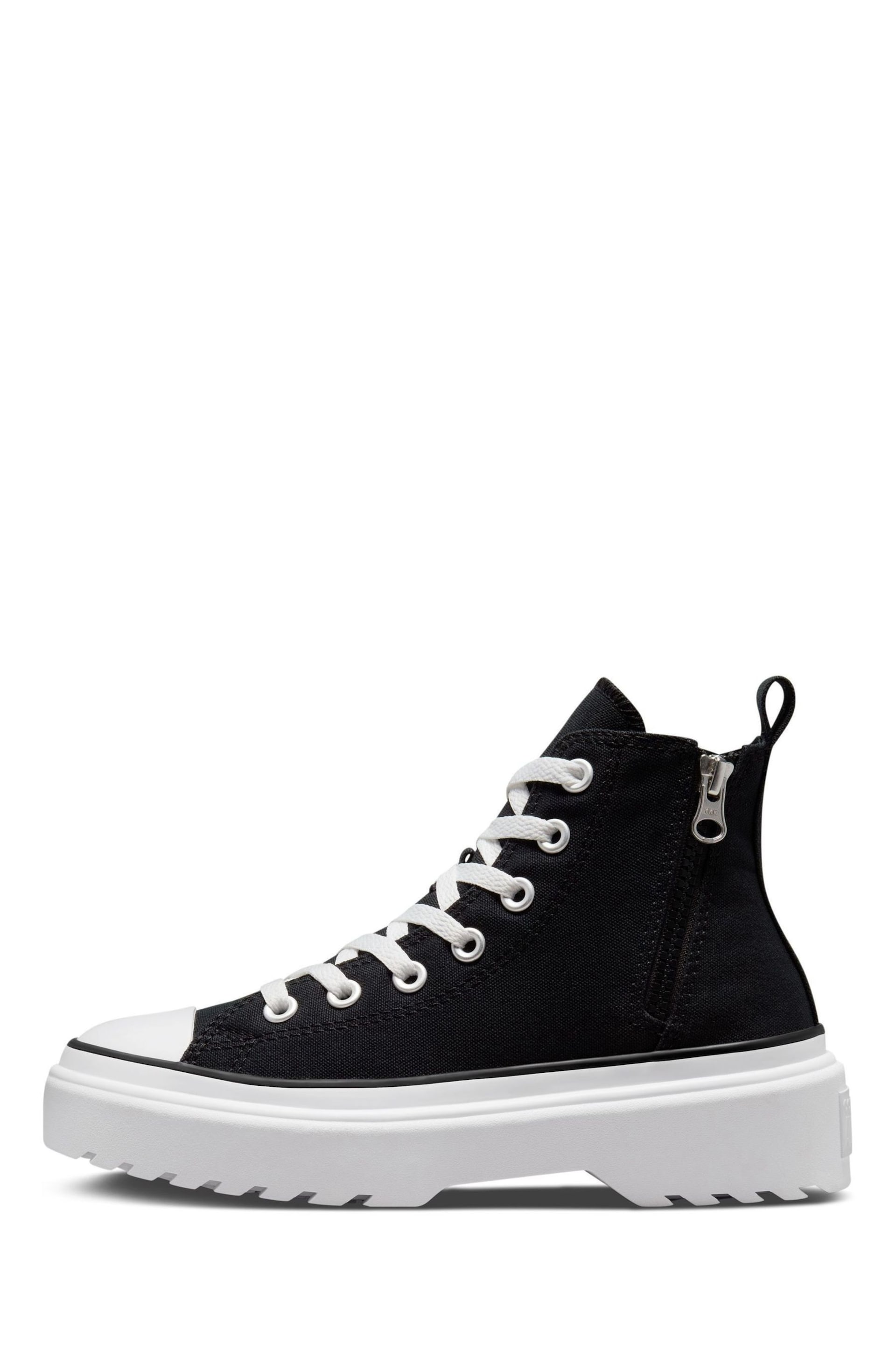 Converse Black Lugged Lift Youth Trainers - Image 2 of 9