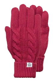 Tog 24 Dark Pink Grouse Knitted Gloves - Image 2 of 2