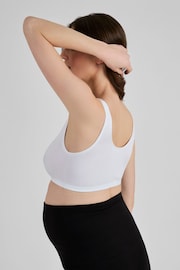 JoJo Maman Bébé White 2-Pack Maternity & Nursing Sleep Bras - Image 3 of 3