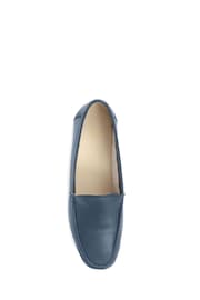 Pavers Blue Wide Fit Leather Loafers - Image 4 of 5