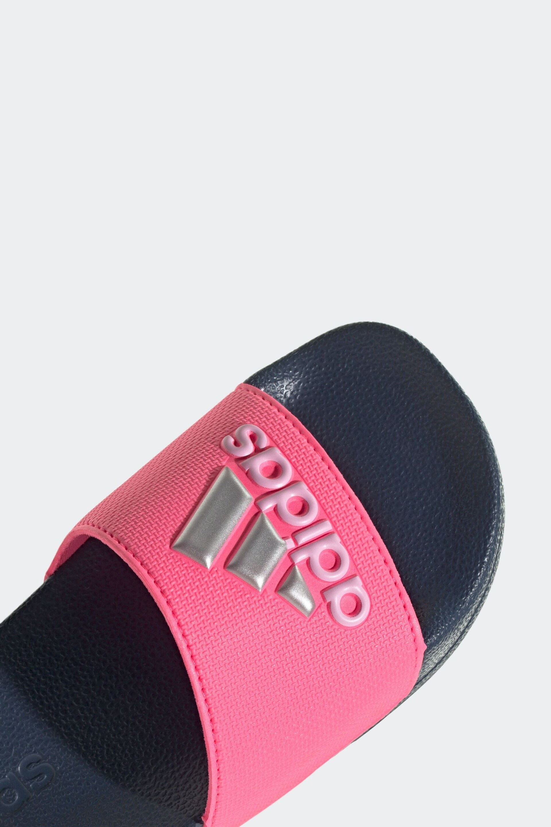 adidas Dark Pink Kids Adilette Youth Sliders - Image 7 of 8