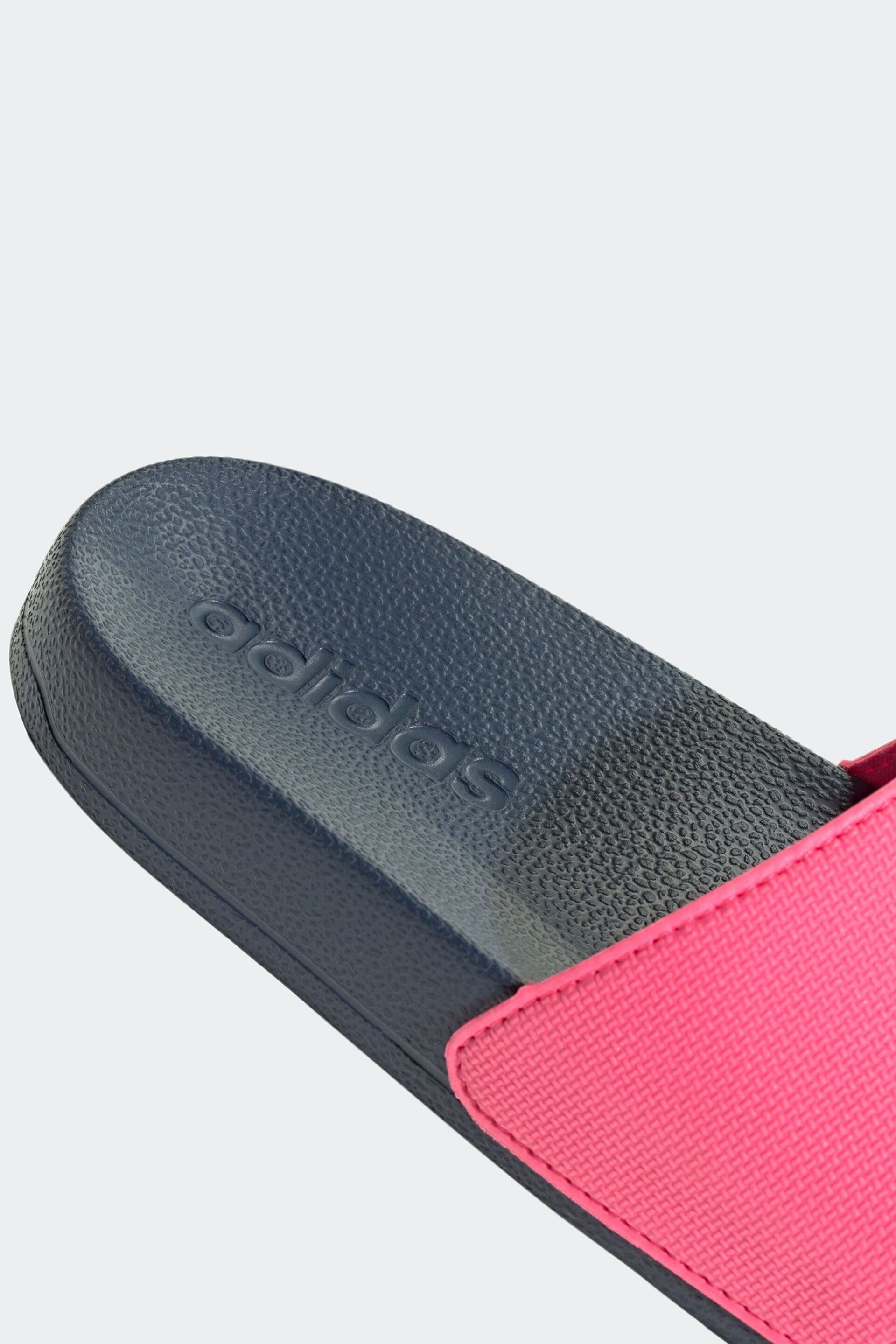 adidas Dark Pink Kids Adilette Youth Sliders - Image 8 of 8