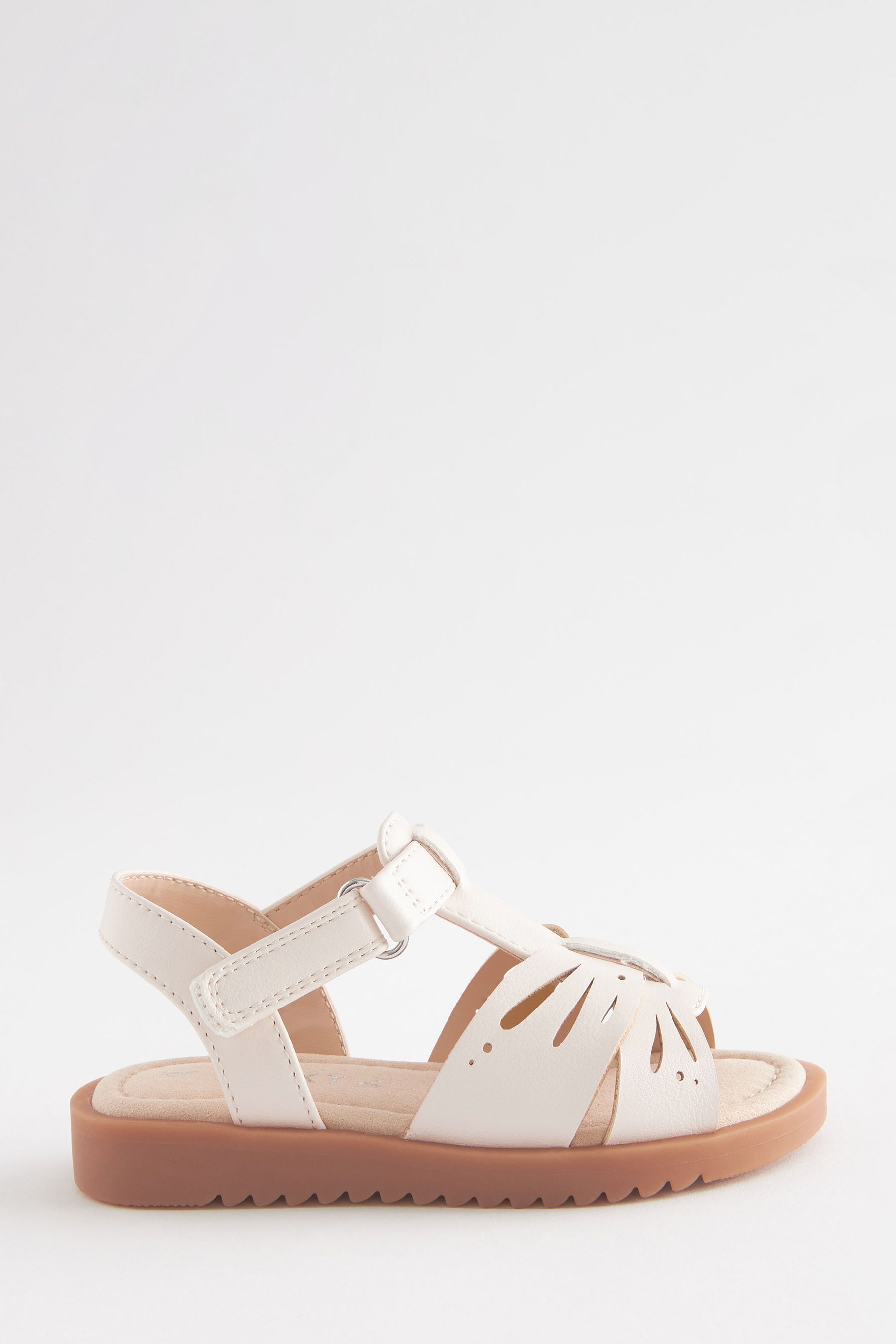 Next cream sandals best sale