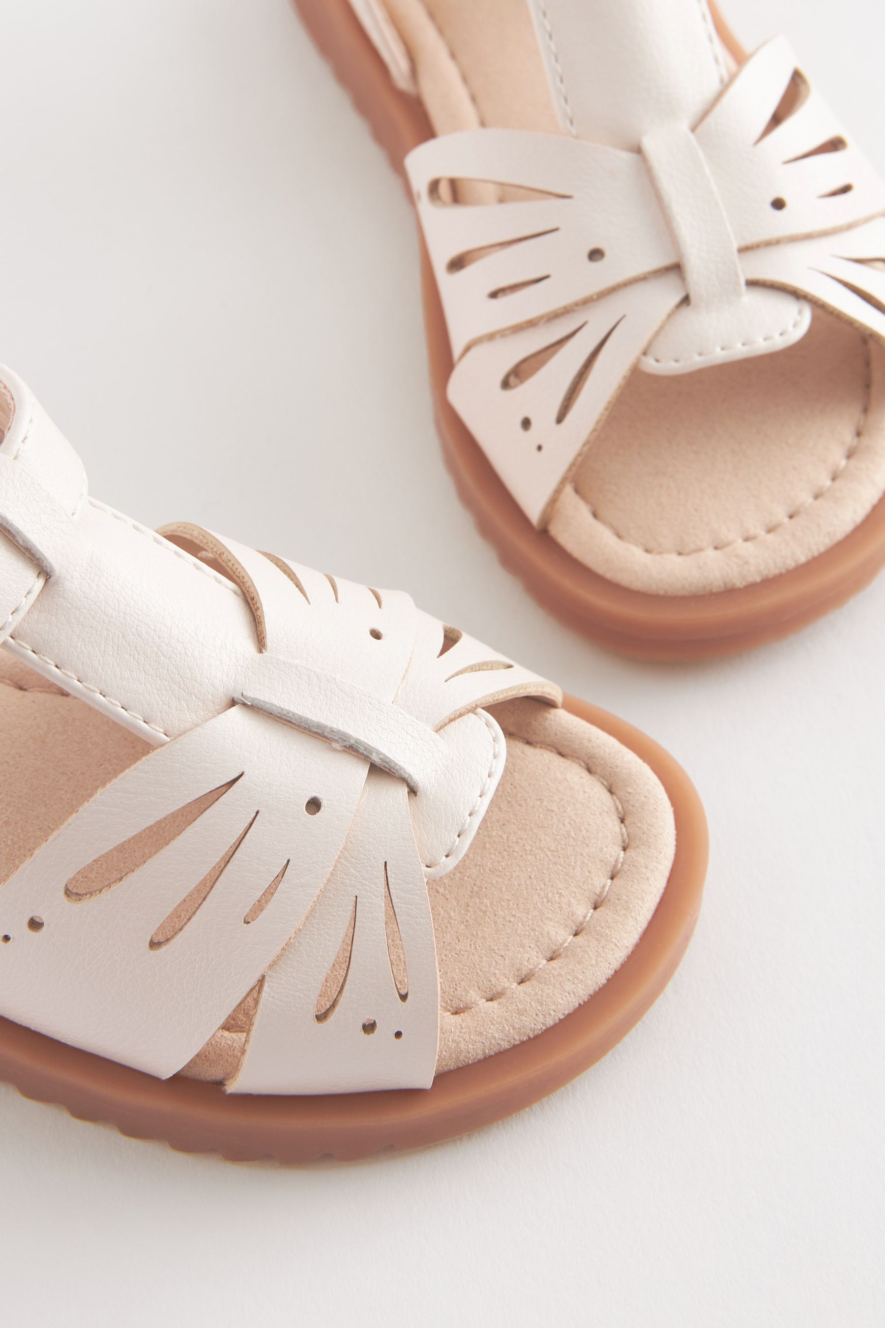 Buy Cream White Ankle Strap Sandals from the Next UK online shop