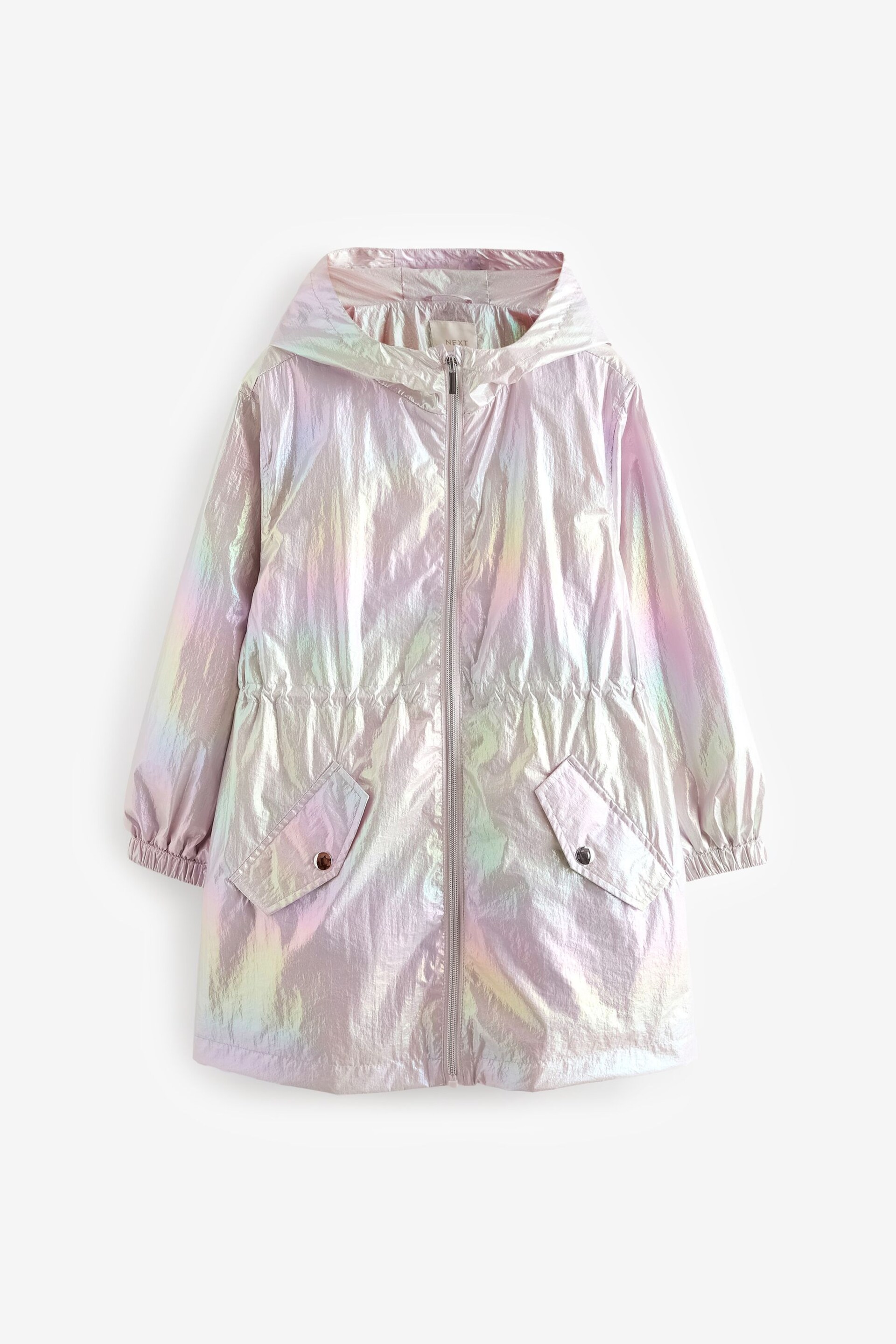 Metallic Shower Resistant Rainbow Foil Cagoule Jacket (3-16yrs) - Image 6 of 11