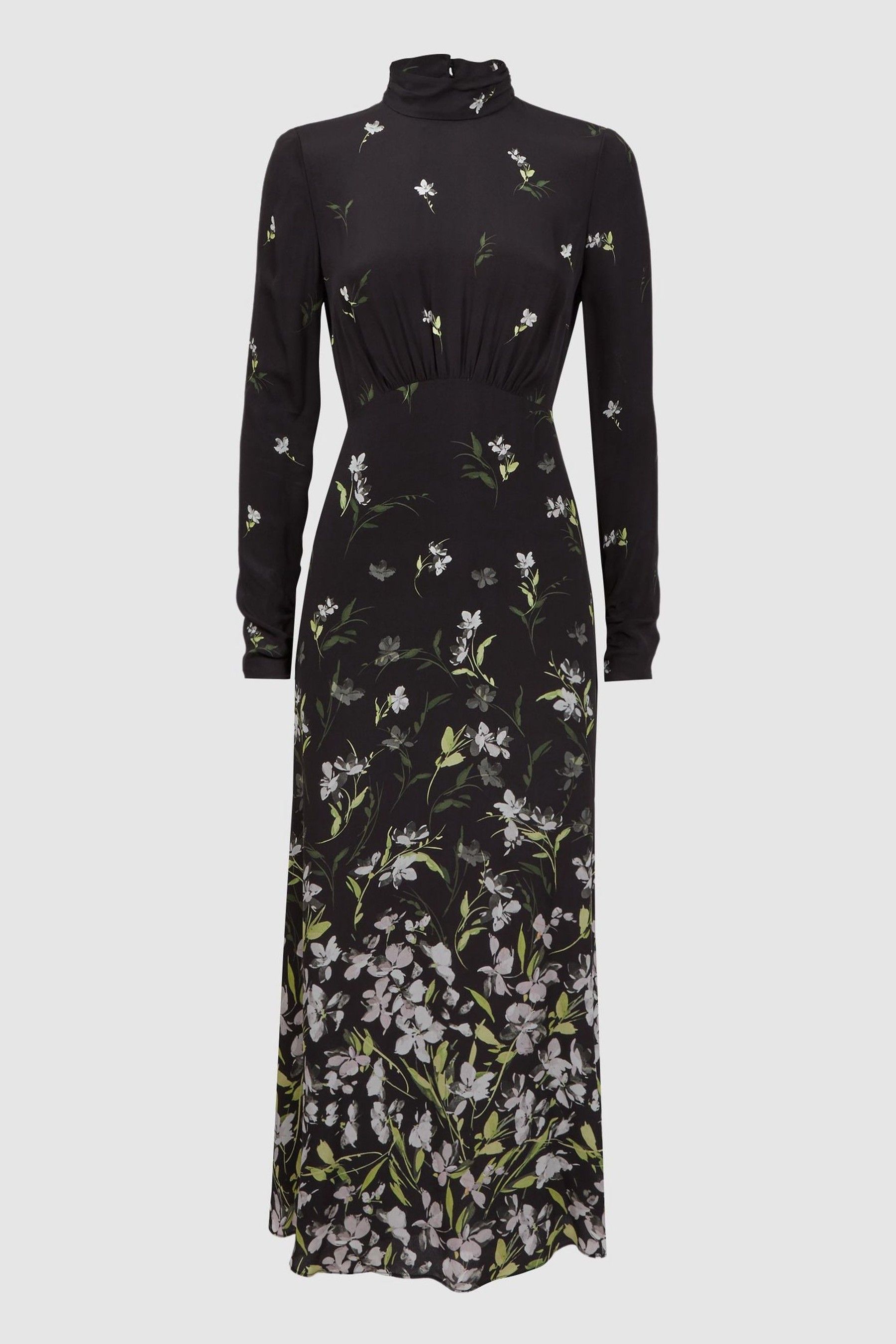 Buy Florere Floral High Neck Midi Dress from Next Luxembourg