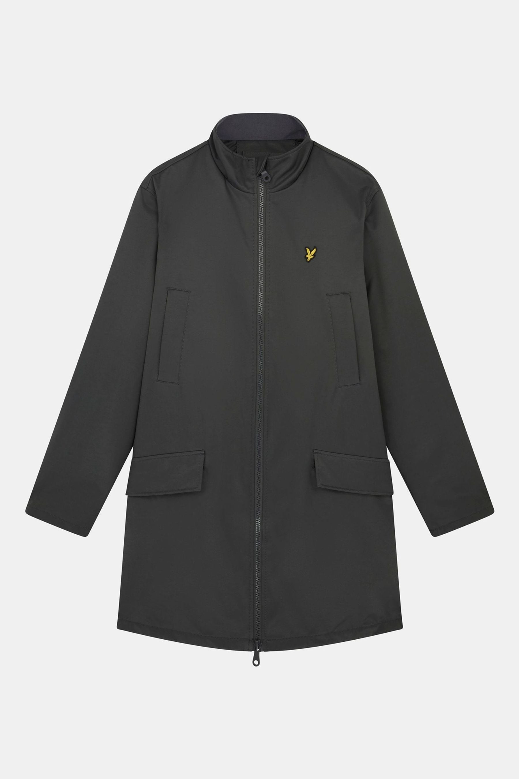 Buy Lyle Scott Grey Funnel Neck Mac from Next Luxembourg
