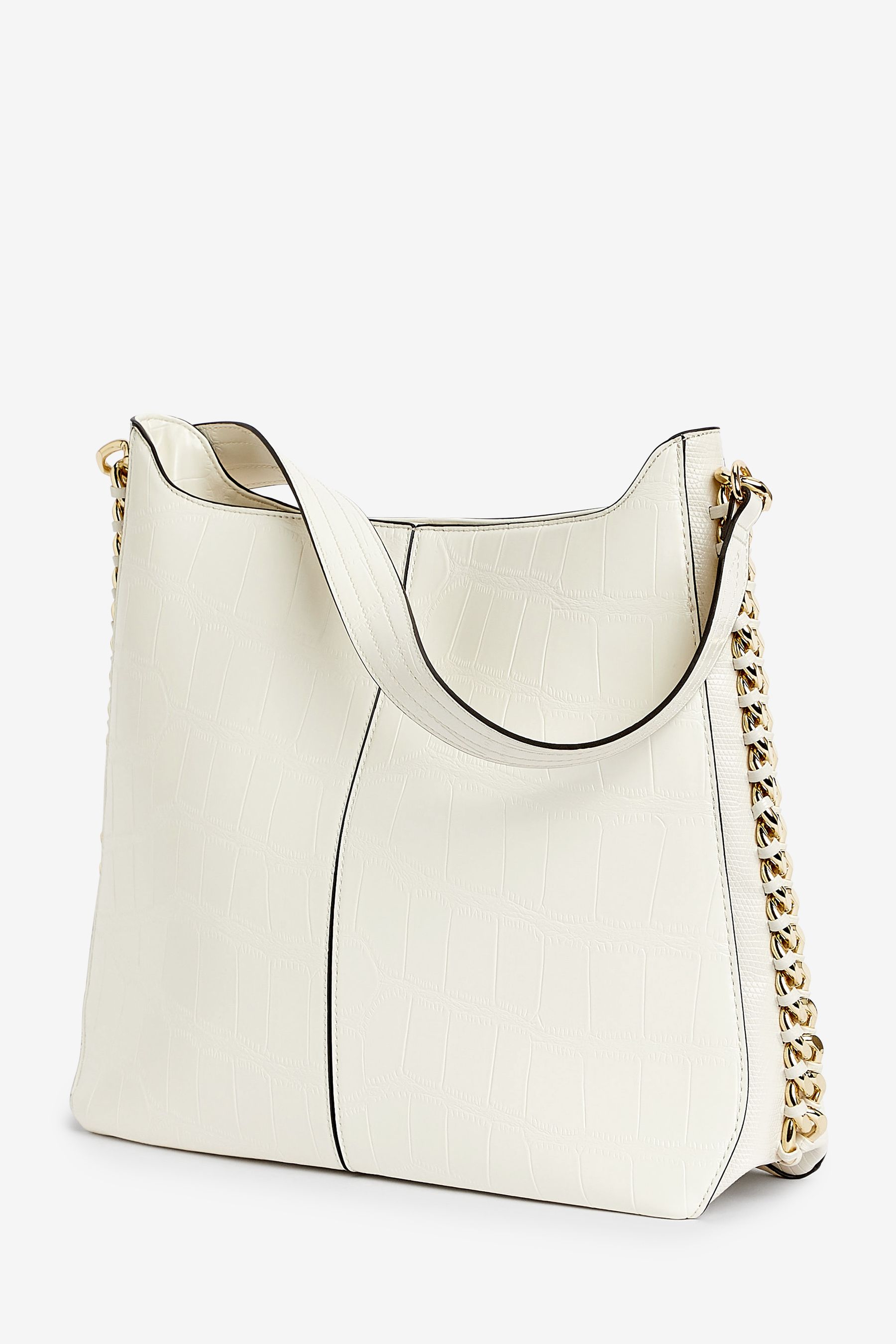 Buy Bone Cream Side Chain Shoulder Bag from Next Luxembourg