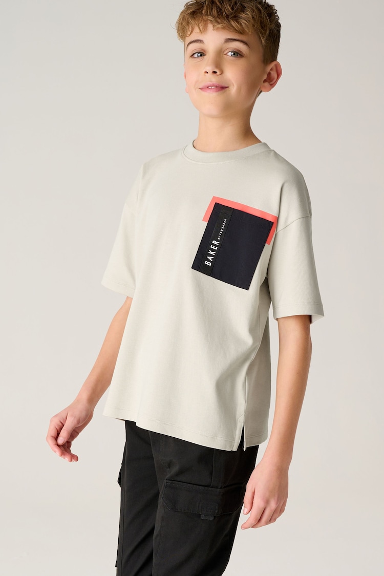 Baker by Ted Baker 100% Cotton Pocket T-Shirt - Image 1 of 7