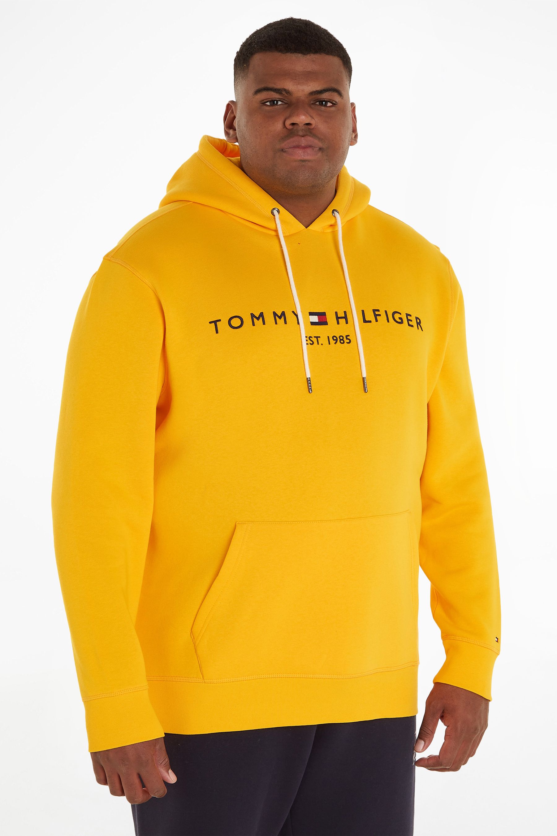 Yellow tommy hoodie best sale