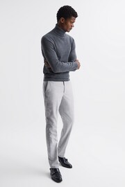 Reiss Soft Grey Lungo Slim Fit Chinos - Image 3 of 6
