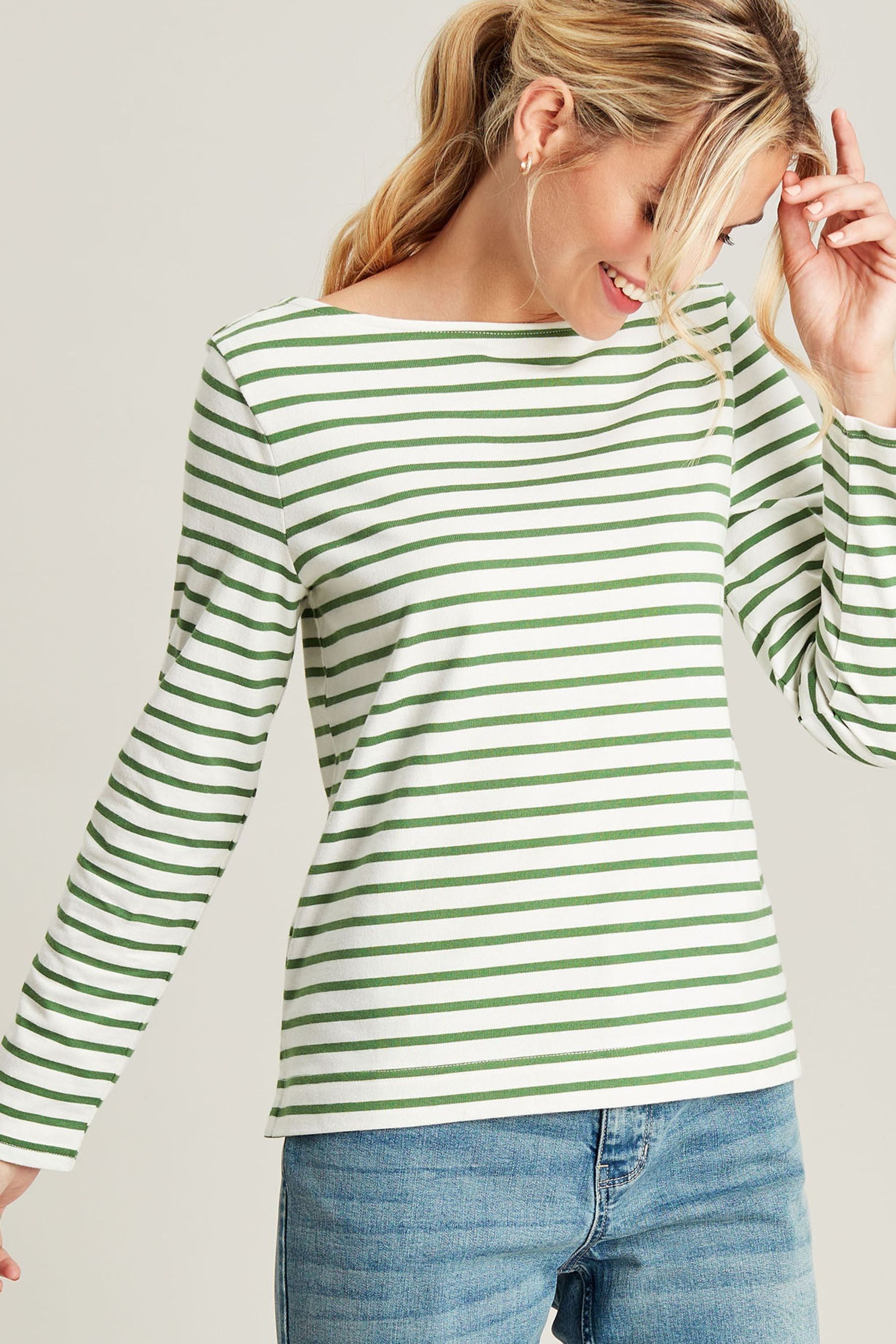 Long sleeve breton top clearance