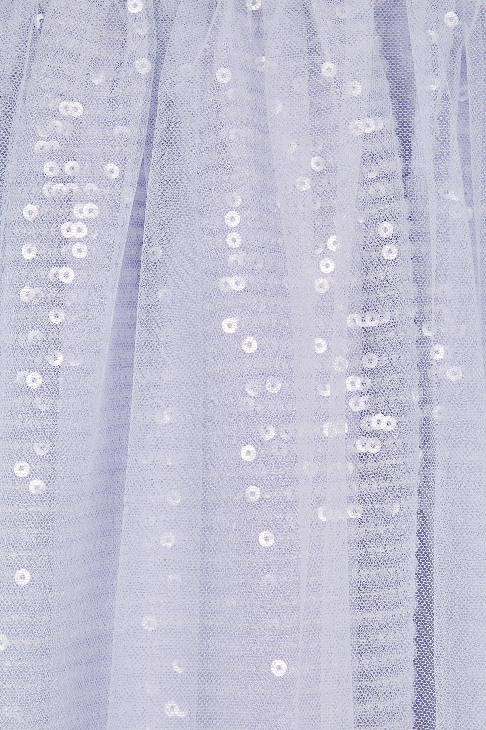 Reiss Lilac Charlotta Junior Sequin Midi Skirt - Image 6 of 6