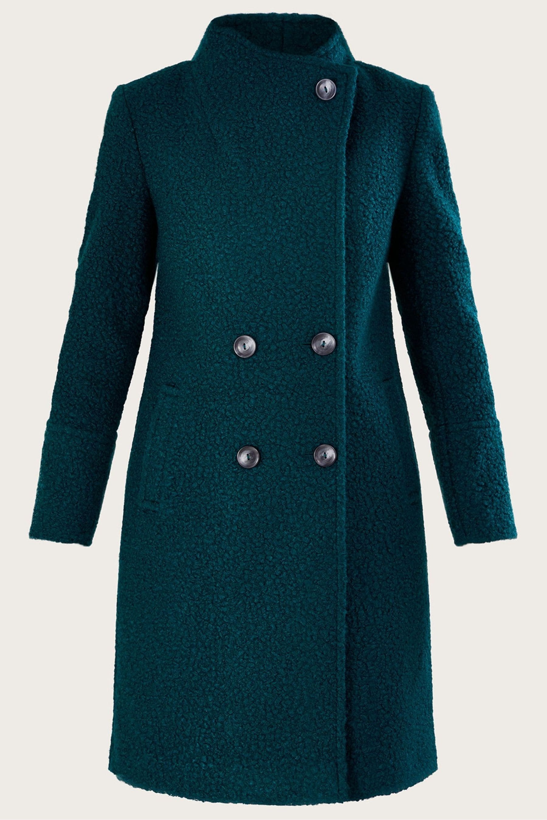 Monsoon teal coat top