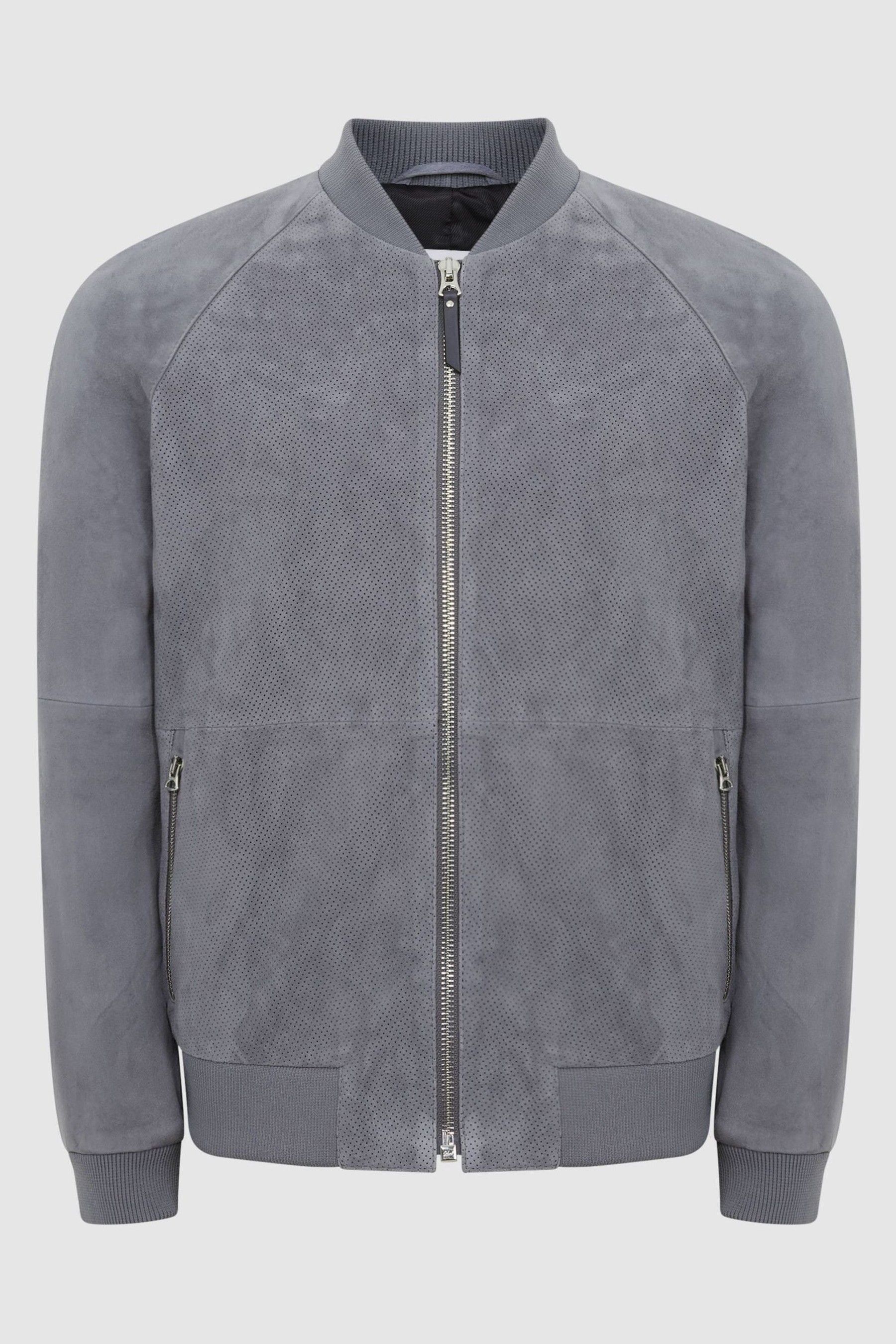 Reiss suede bomber jacket hotsell